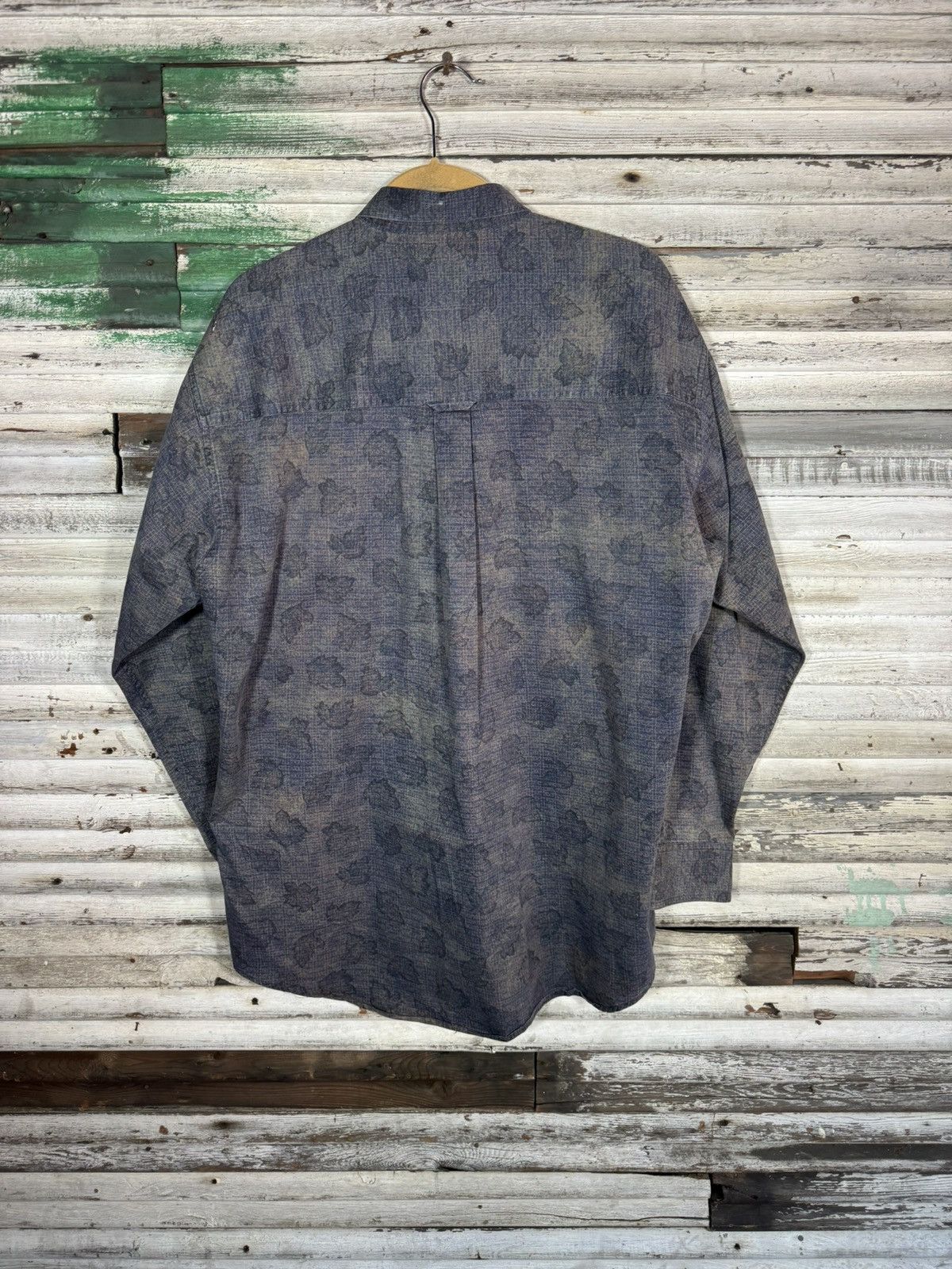 Chaps Ralph Lauren × Vintage Vintage Chaps Ralph Lauren Leaves Button Up Shirt Size US L / EU 52-54 / 3 - 2 Thumbnail