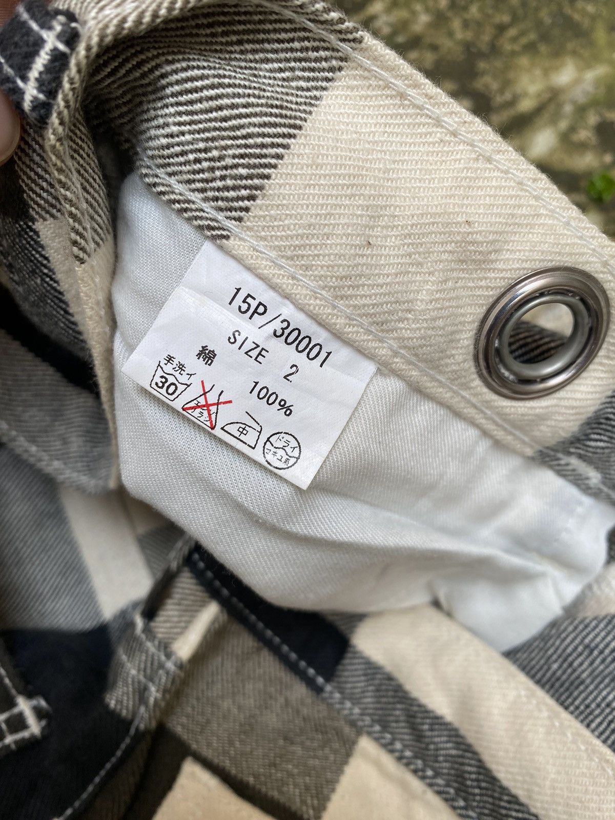 Japanese Brand Stancetc art works tartan plaid denim Size US 30 / EU 46 - 3 Thumbnail