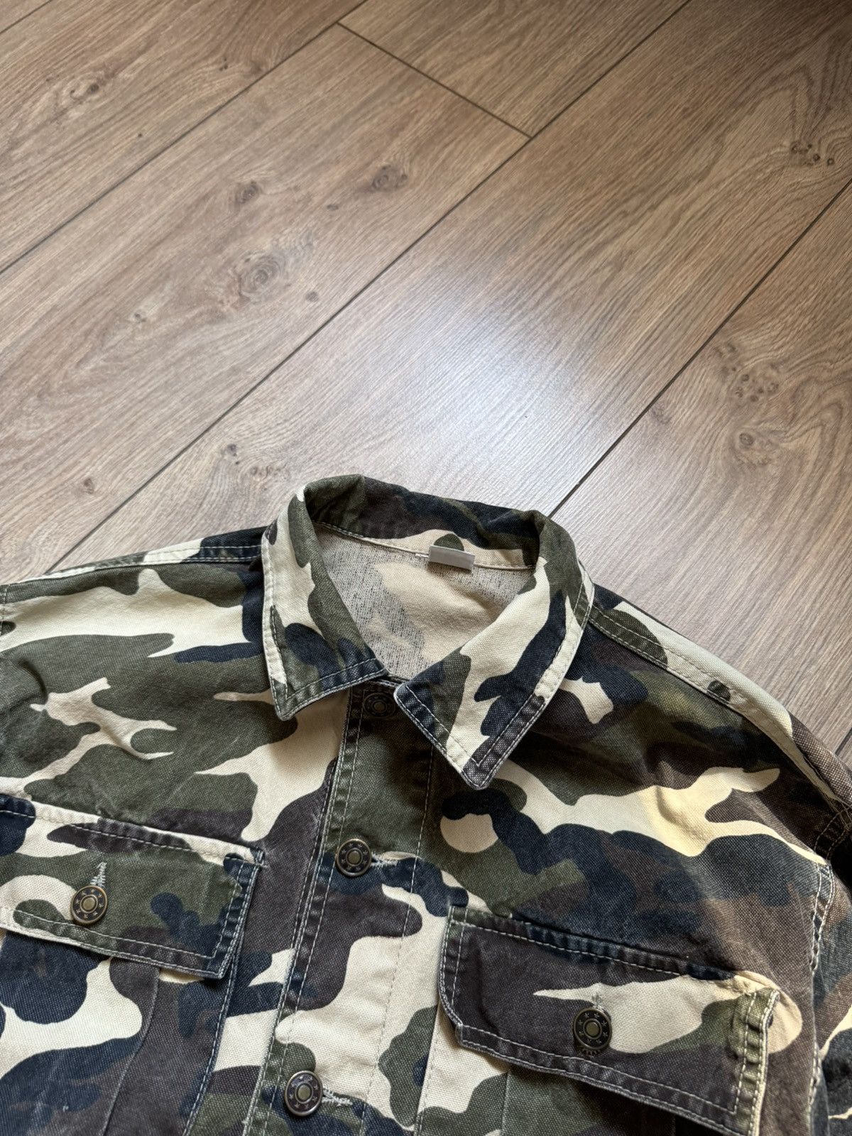 Designer VINTAGE CAMO CROPPED DENIM JACKET Size US S / EU 44-46 / 1 - 7 Thumbnail