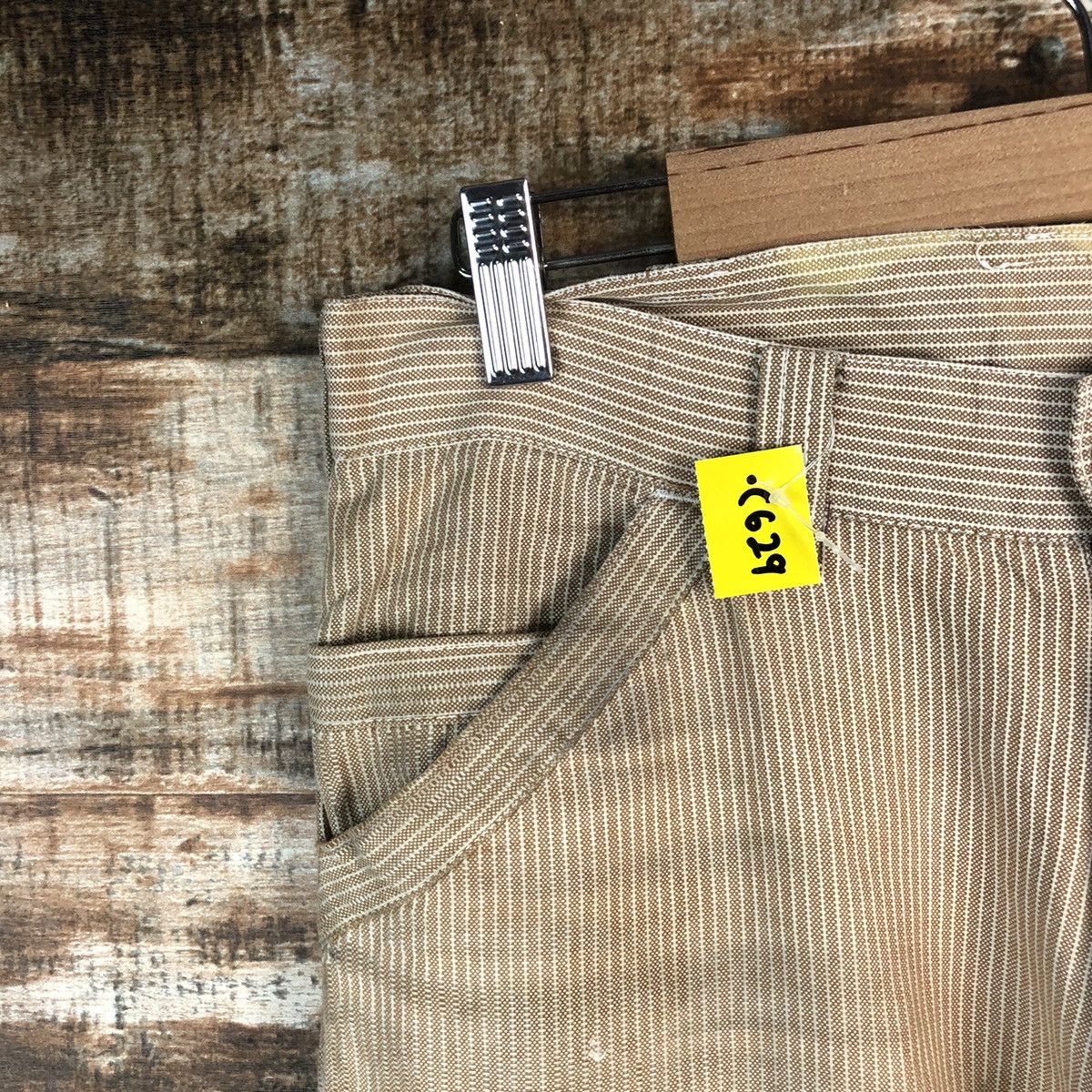 Japanese Brand DL Dogman stripe Brown Cargo Multipocket Pants #C629 Size US 29 - 7 Thumbnail