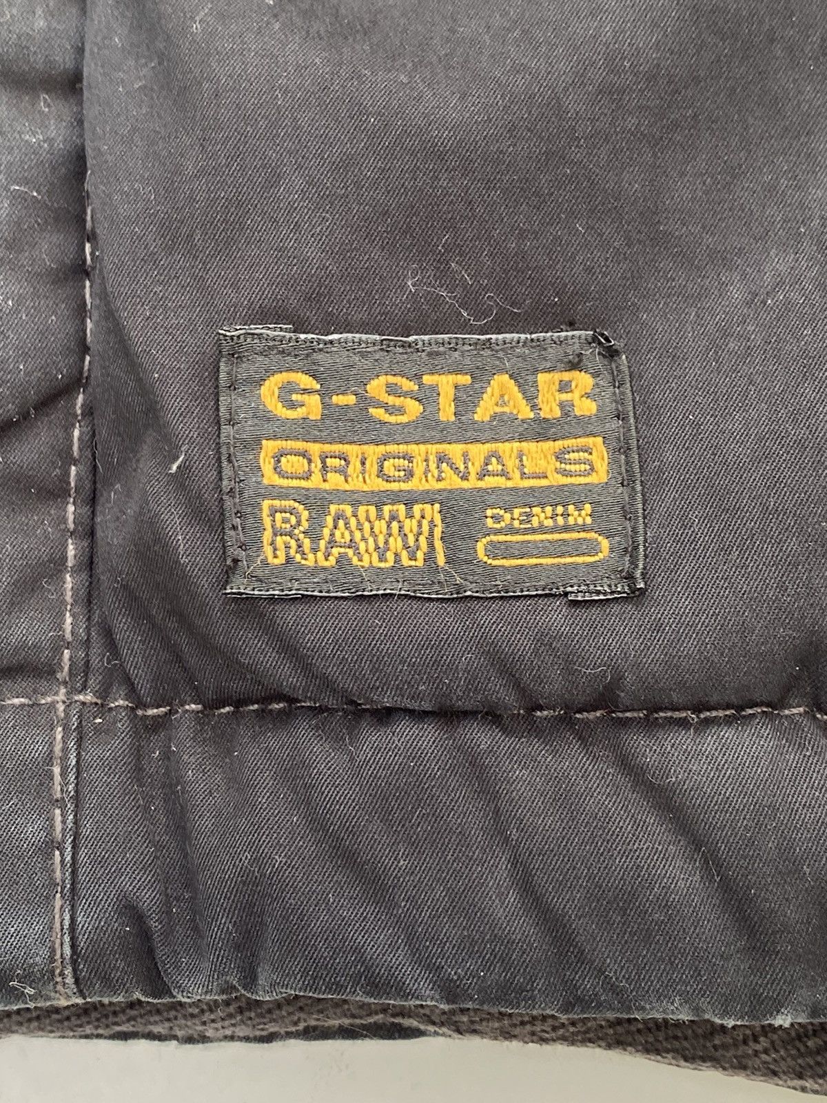 G-Star × Vintage Vtg G Star Raw Faded Black Jacket Quilted Size US L / EU 52-54 / 3 - 12 Thumbnail
