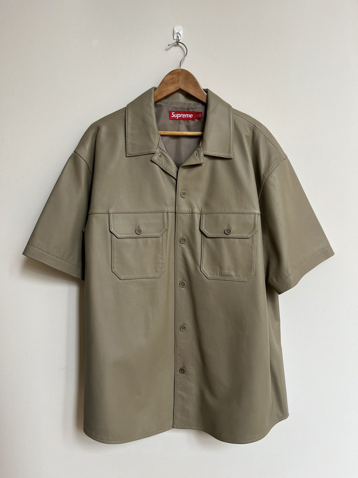 Supreme Supreme Studded Patch S/S Work Shirt | Grailed