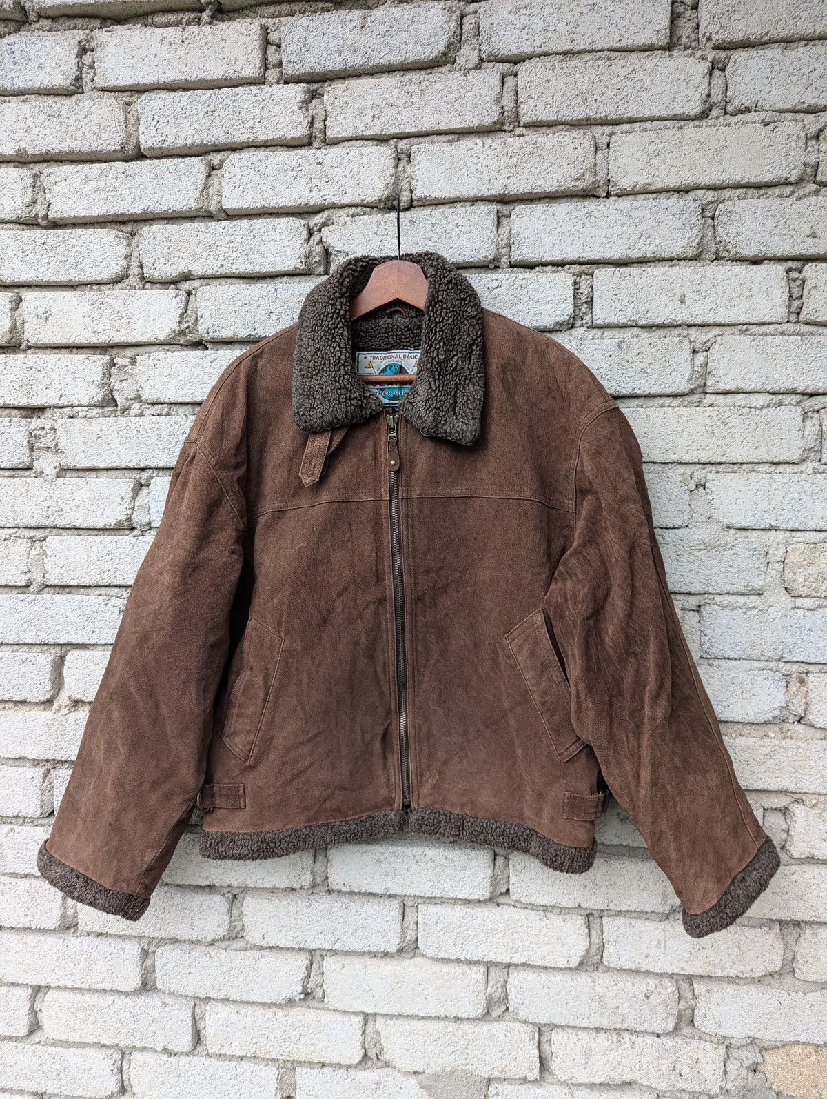 Vintage Sea Hop Leather Garment Sherpa Jacket Size US M / EU 48-50 / 2 - 1 Thumbnail