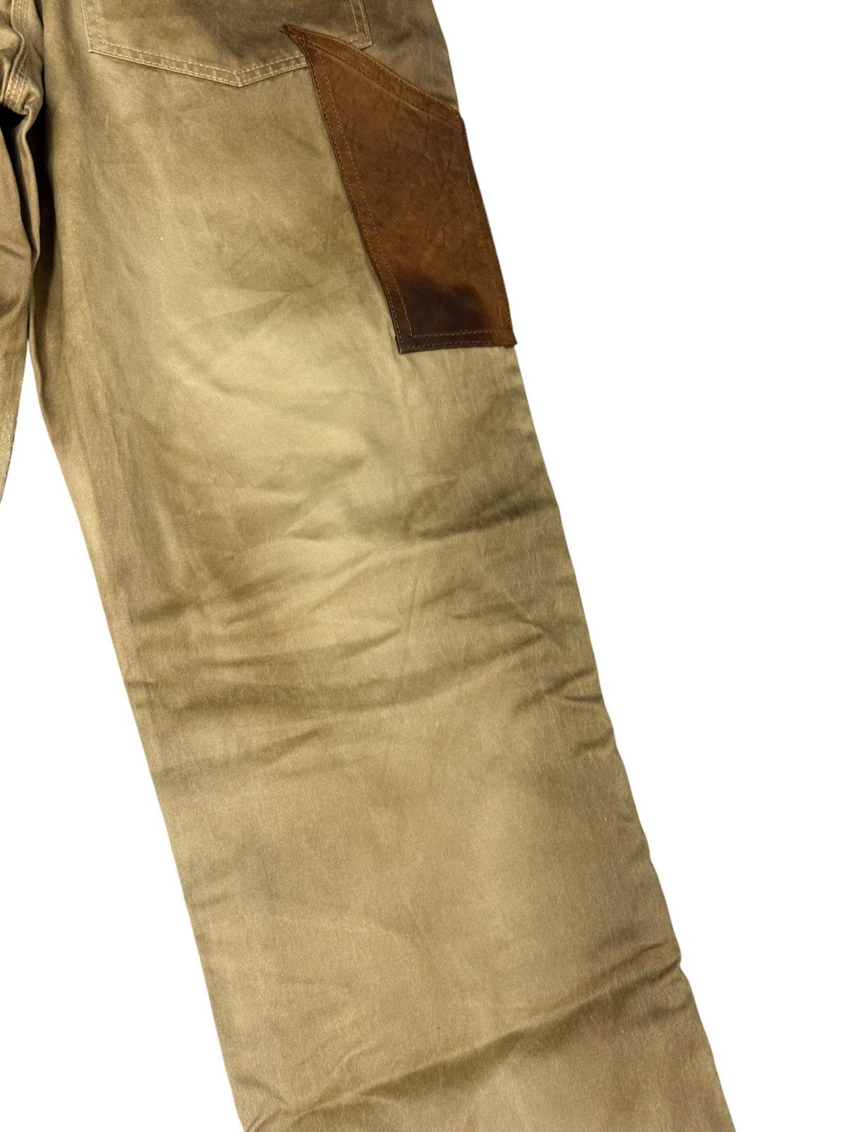 Isamu Katayama Backlash Carpenter Pant Isamu Katayama Leather Patchwork 3🟦2 Size US 31 - 14 Thumbnail