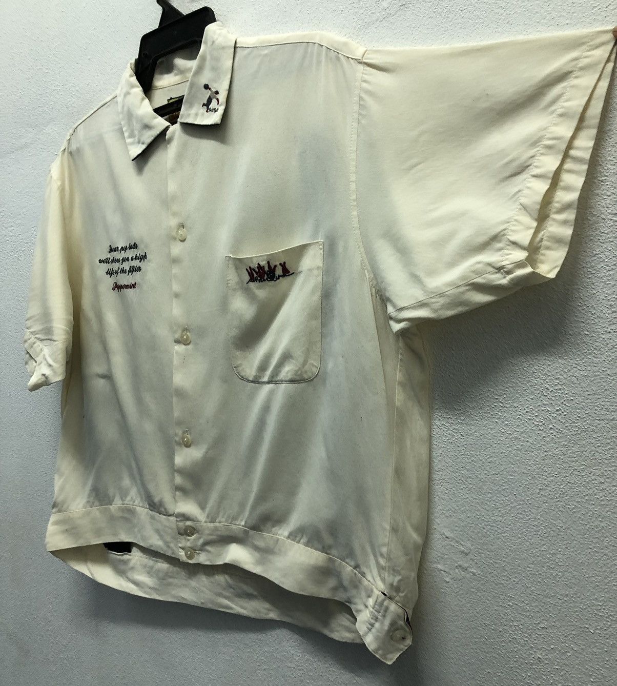 Japanese Brand Rocket Sounds "T.P.L." Tokyo Peppermint Bowling Shirt Size US L / EU 52-54 / 3 - 8 Thumbnail