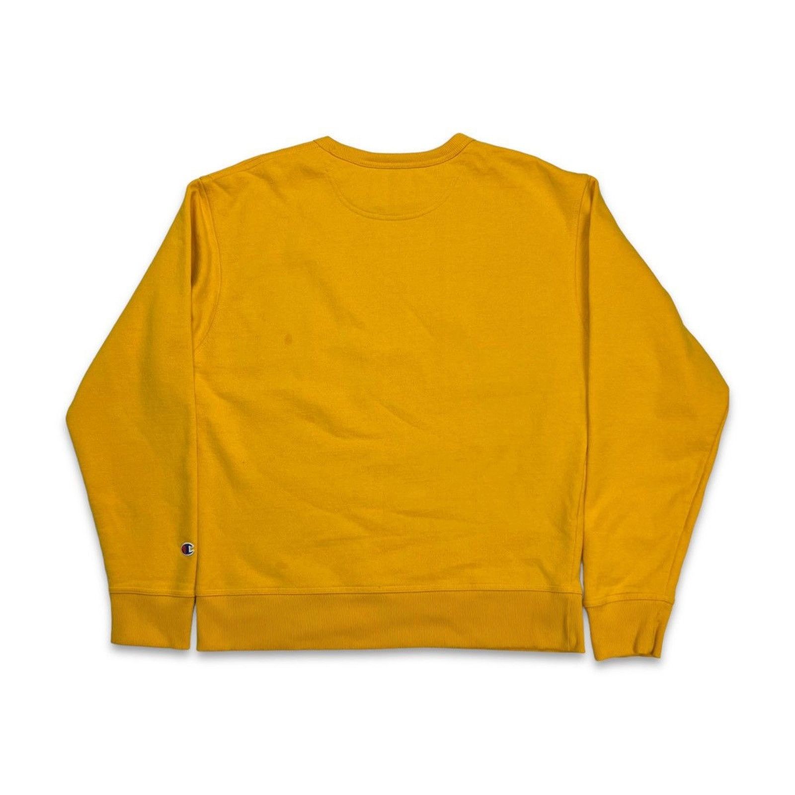 Champion × Vintage Champion Sweatshirt Medium Yellow C Logo Authentic Pullover Size US M / EU 48-50 / 2 - 5 Thumbnail