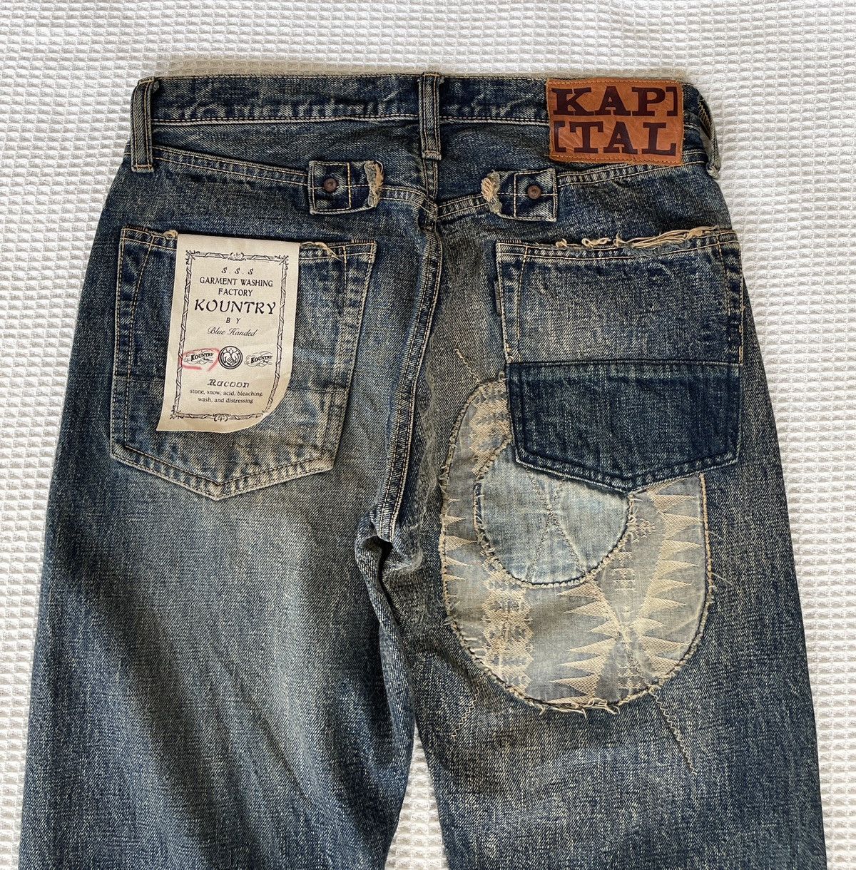 Kapital Kountry ARCHIVE🔥KAPITAL KOUNTRY🔥Shashiko Patchworks Selvedge Denim Size US 30 / EU 46 - 8 Thumbnail