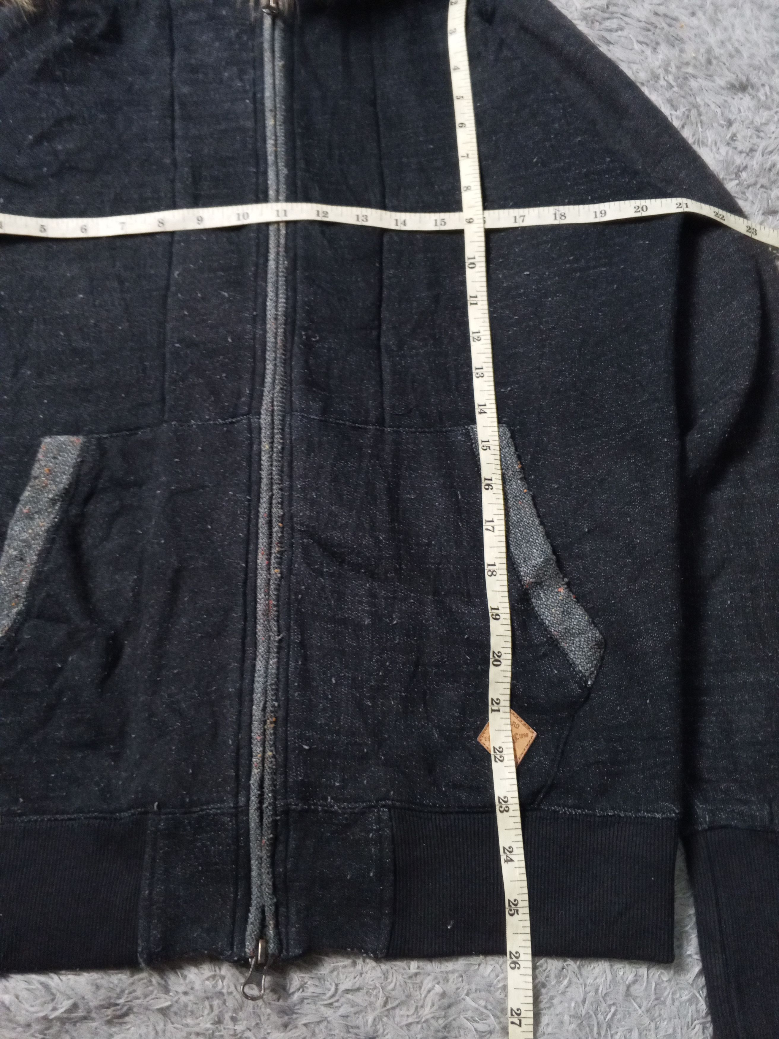 Japanese Brand Double Layer Wool Fullzip Hoodie Asian Japan Style Size US L / EU 52-54 / 3 - 7 Thumbnail