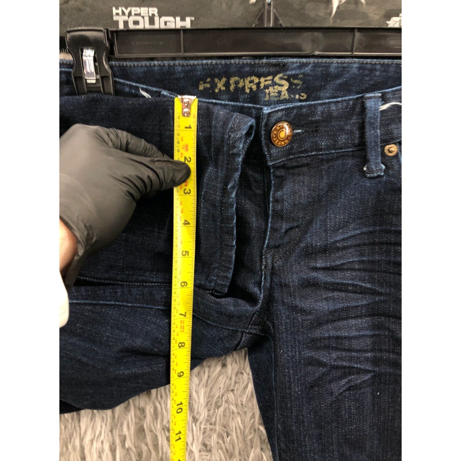 Express Express Skinny Jeans Size 6 Womens Dark Wash Blue Size 28" / US 6 / IT 42 - 5 Thumbnail