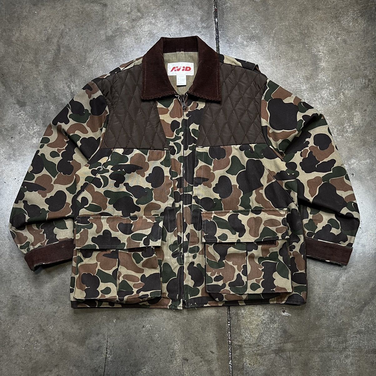 Vintage 90s Y2K AVID Duck Camo Workwear Hunting Jacket Boxy