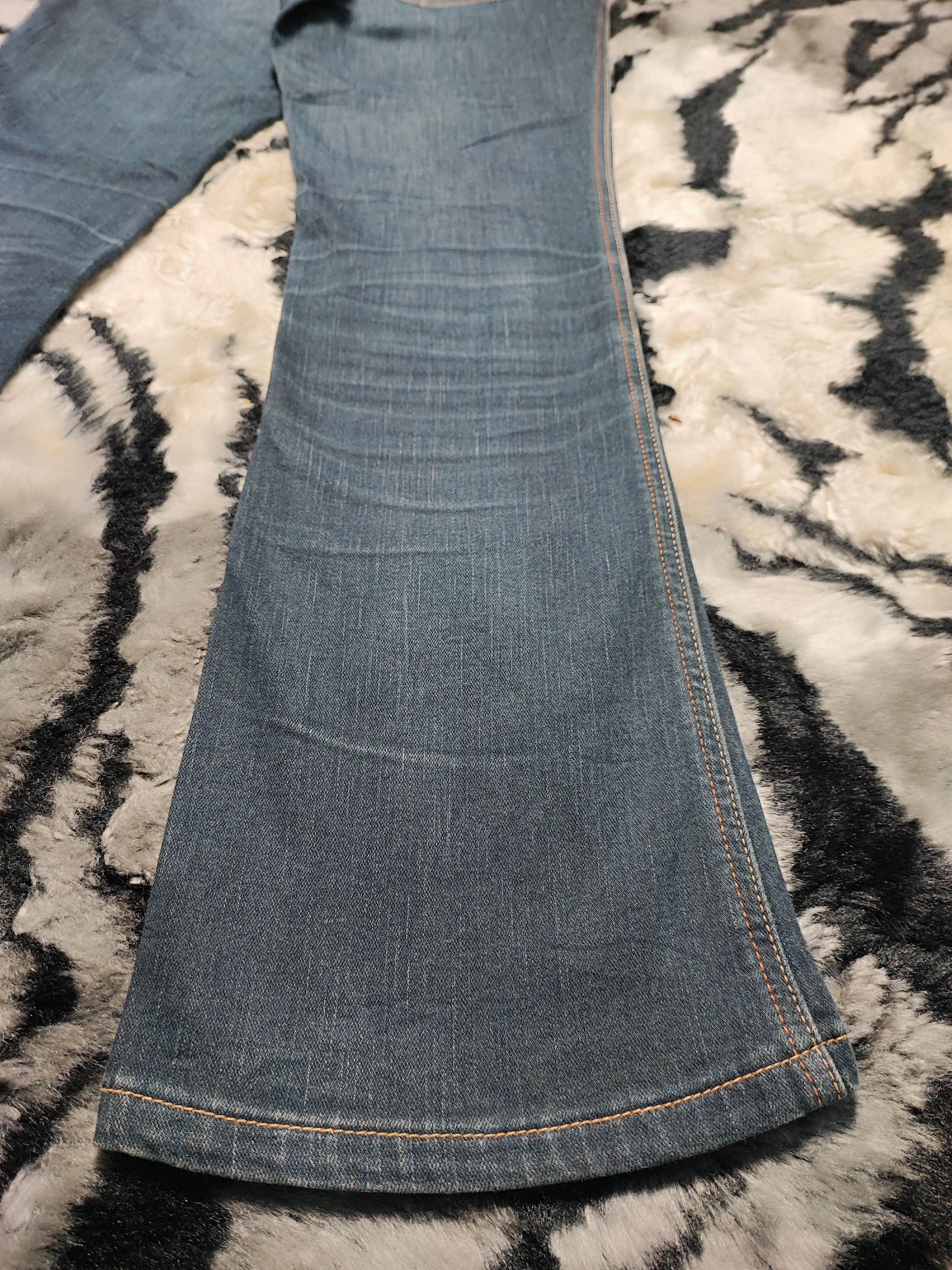 Edwin × Vintage Edwin Something Bootcut Flare Distressed Jeans Size US 30 / EU 46 - 13 Thumbnail