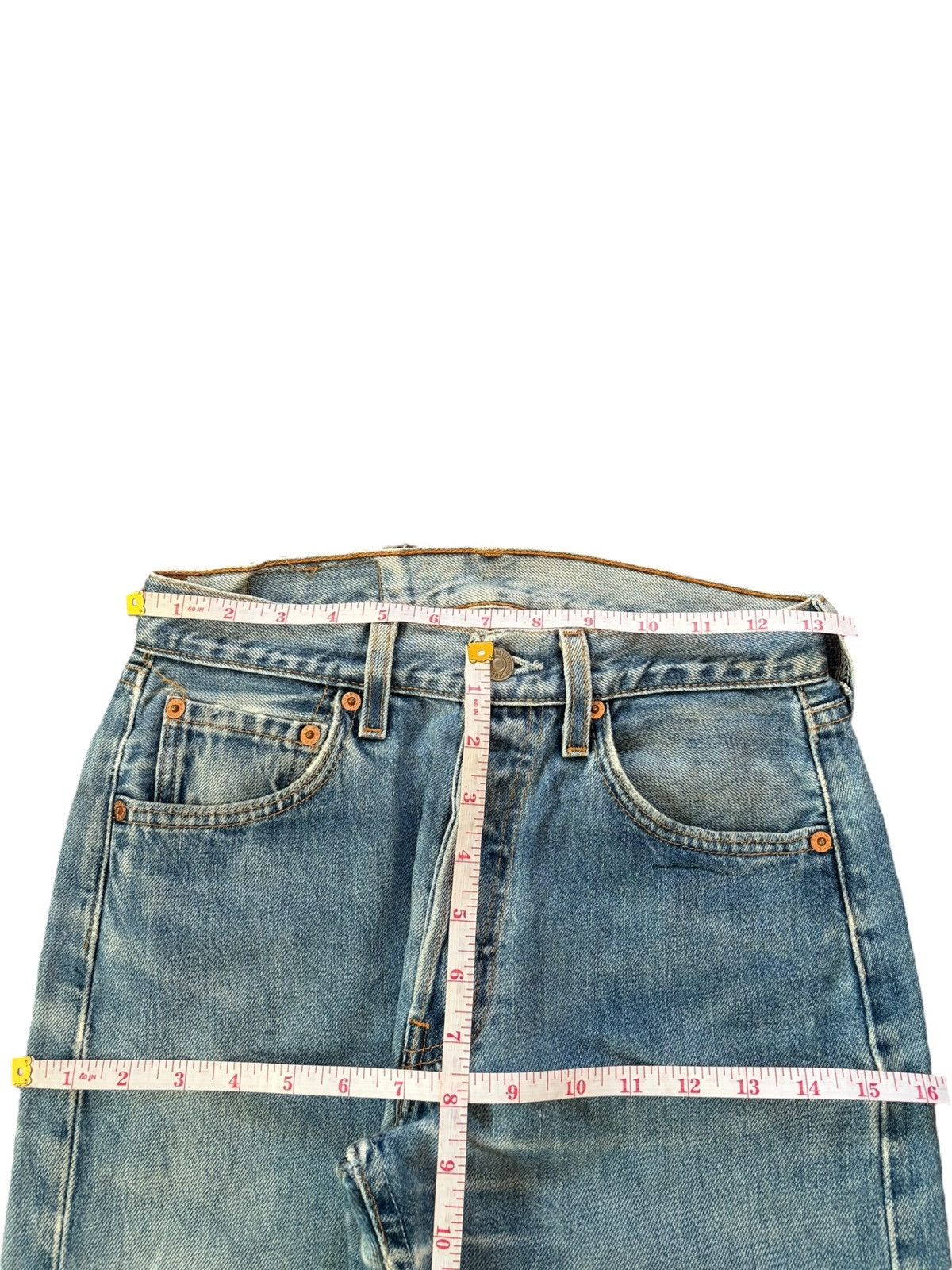Levi's Vintage 90s Levis 501 Faded Wash Distressed Jeans Size US 26 / EU 42 - 6 Thumbnail