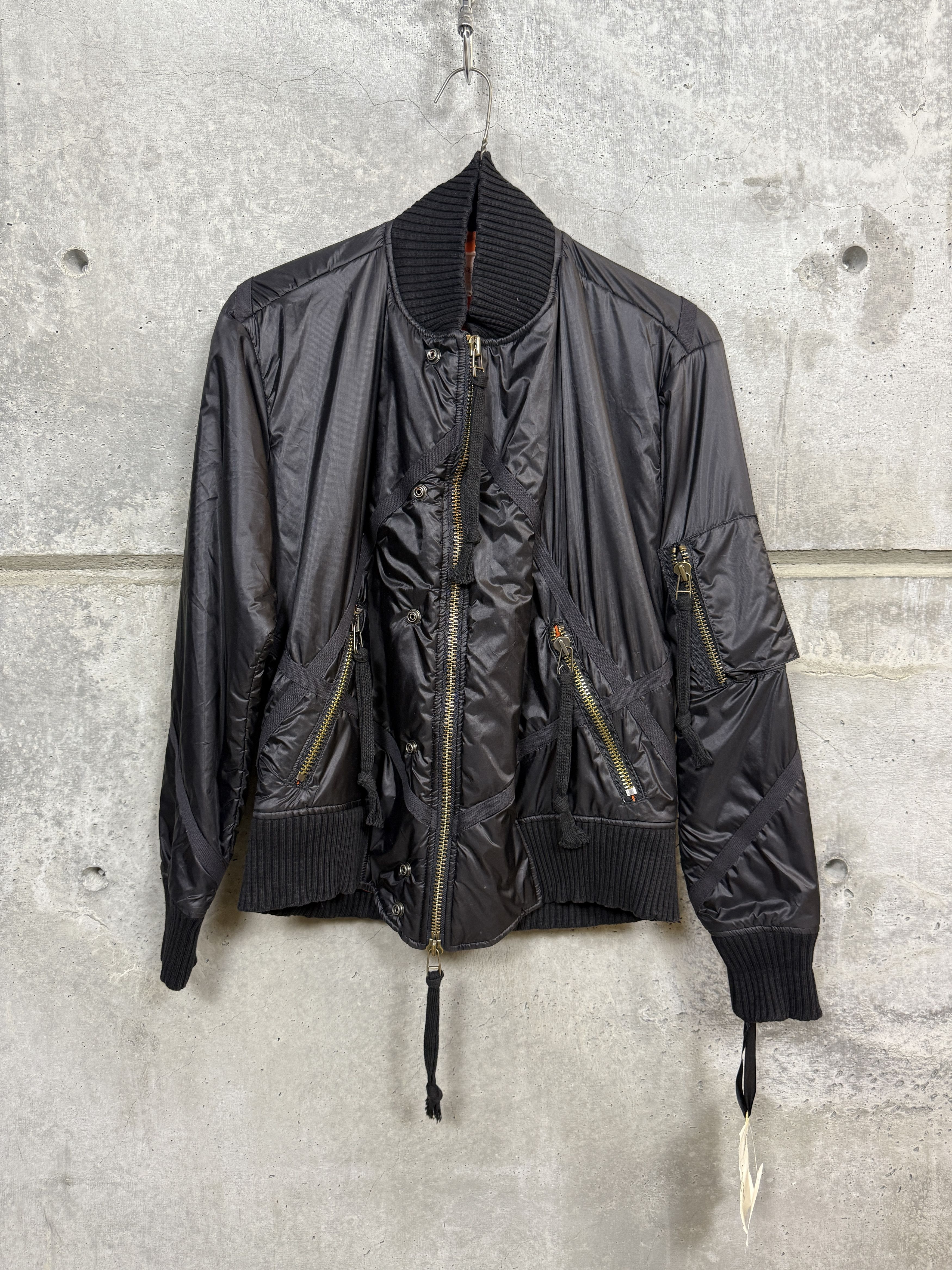 Greg Lauren $1350 Greg Lauren Black Nylon Flight Jacket Size US M / EU 48-50 / 2 - 1 Thumbnail