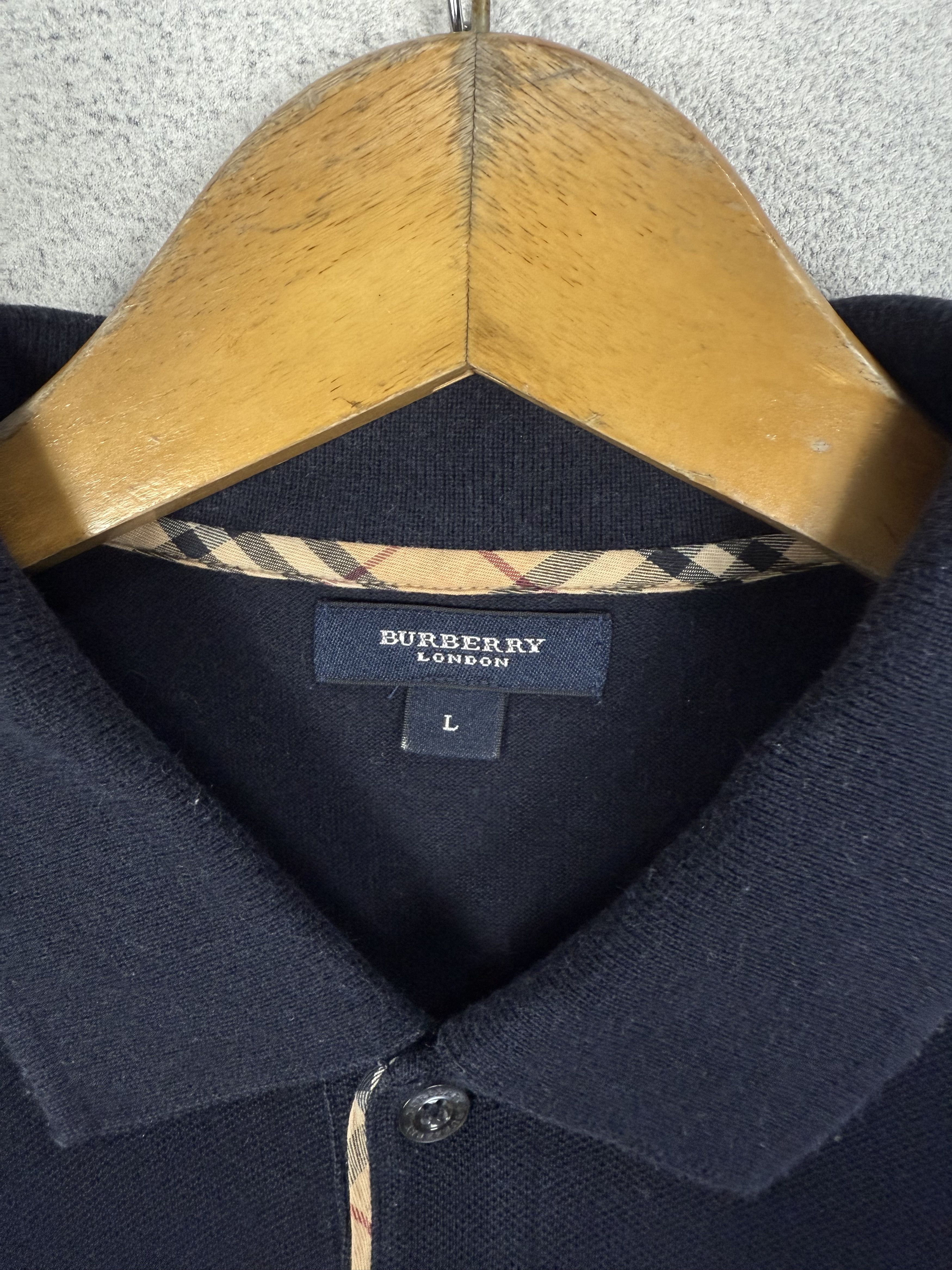 Burberry Vintage Burberry Polo Shirt Size US L / EU 52-54 / 3 - 4 Thumbnail