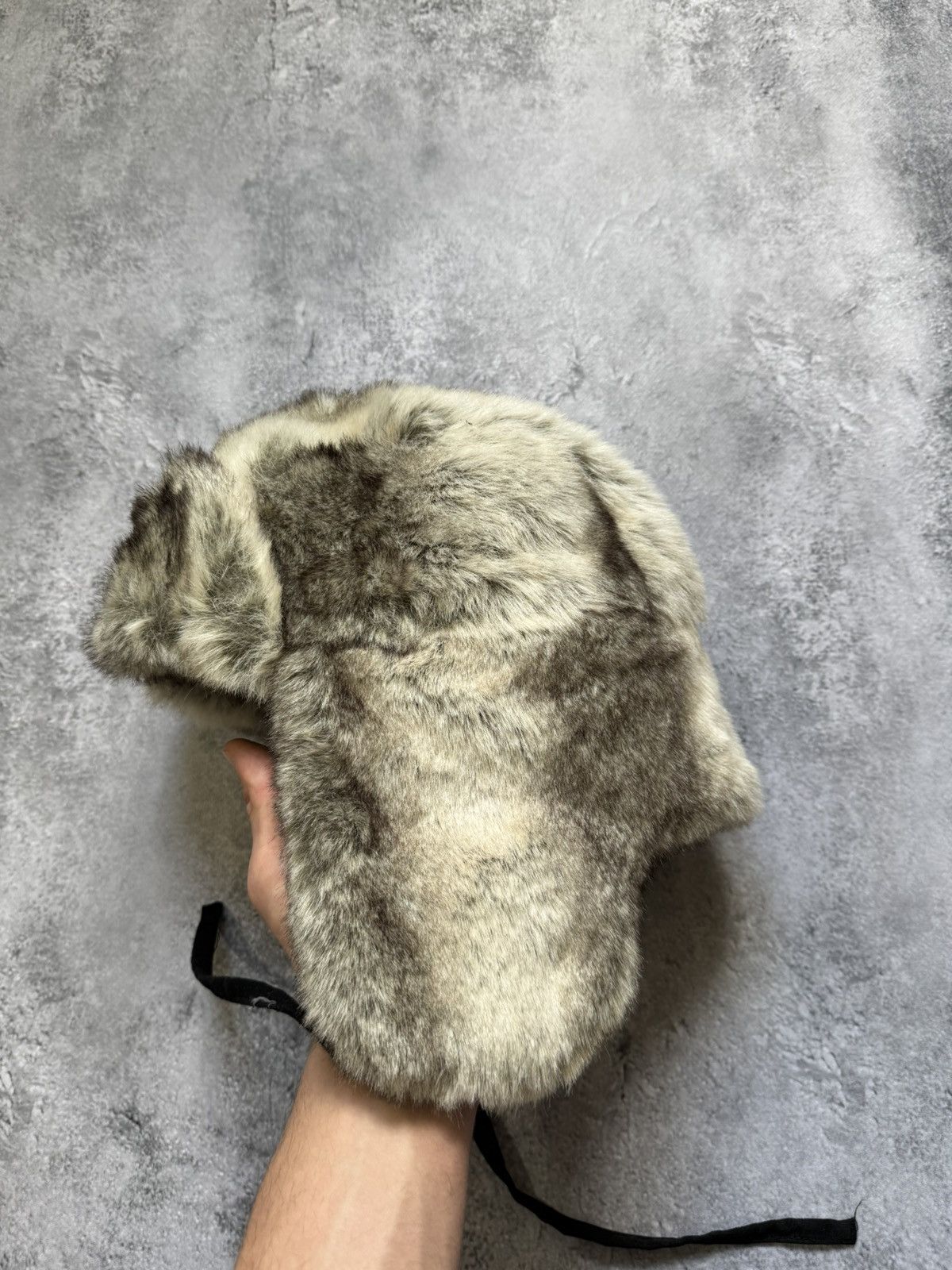 Japanese Brand × Vintage Vintage Alt Fuzzy Mohair Ushanka USSR Hat Balaclava Size ONE SIZE - 7 Thumbnail