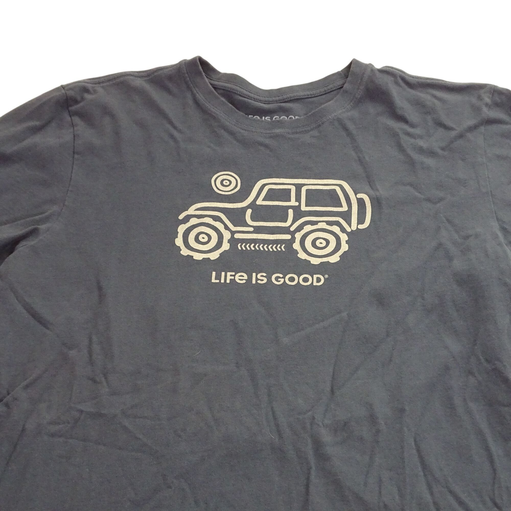 Life is Good Life Is Good Men Crusher Tee Blue Graphic T-shirt Short Slv Size US L / EU 52-54 / 3 - 2 Thumbnail