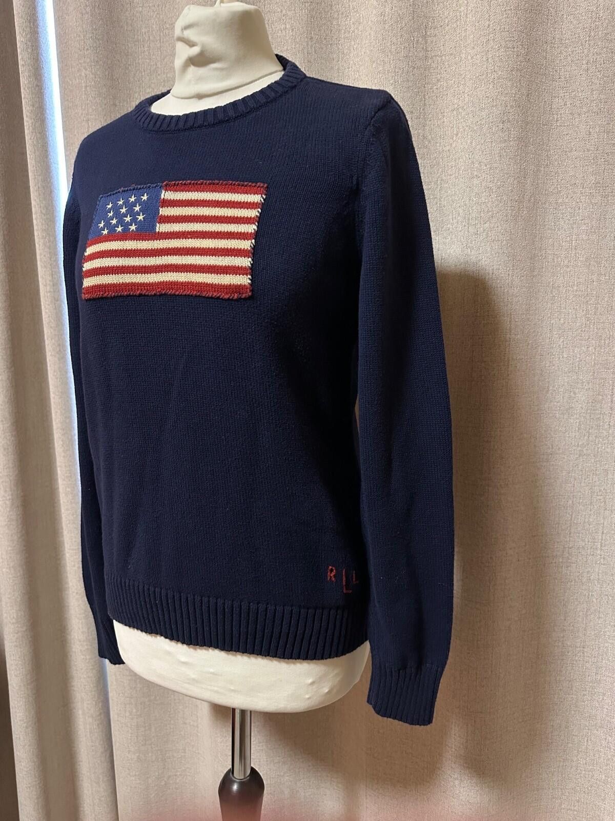 Polo Ralph Lauren Vintage Polo Ralph Lauren American Flag Knit Sweater size L Size L / US 10 / IT 46 - 3 Thumbnail