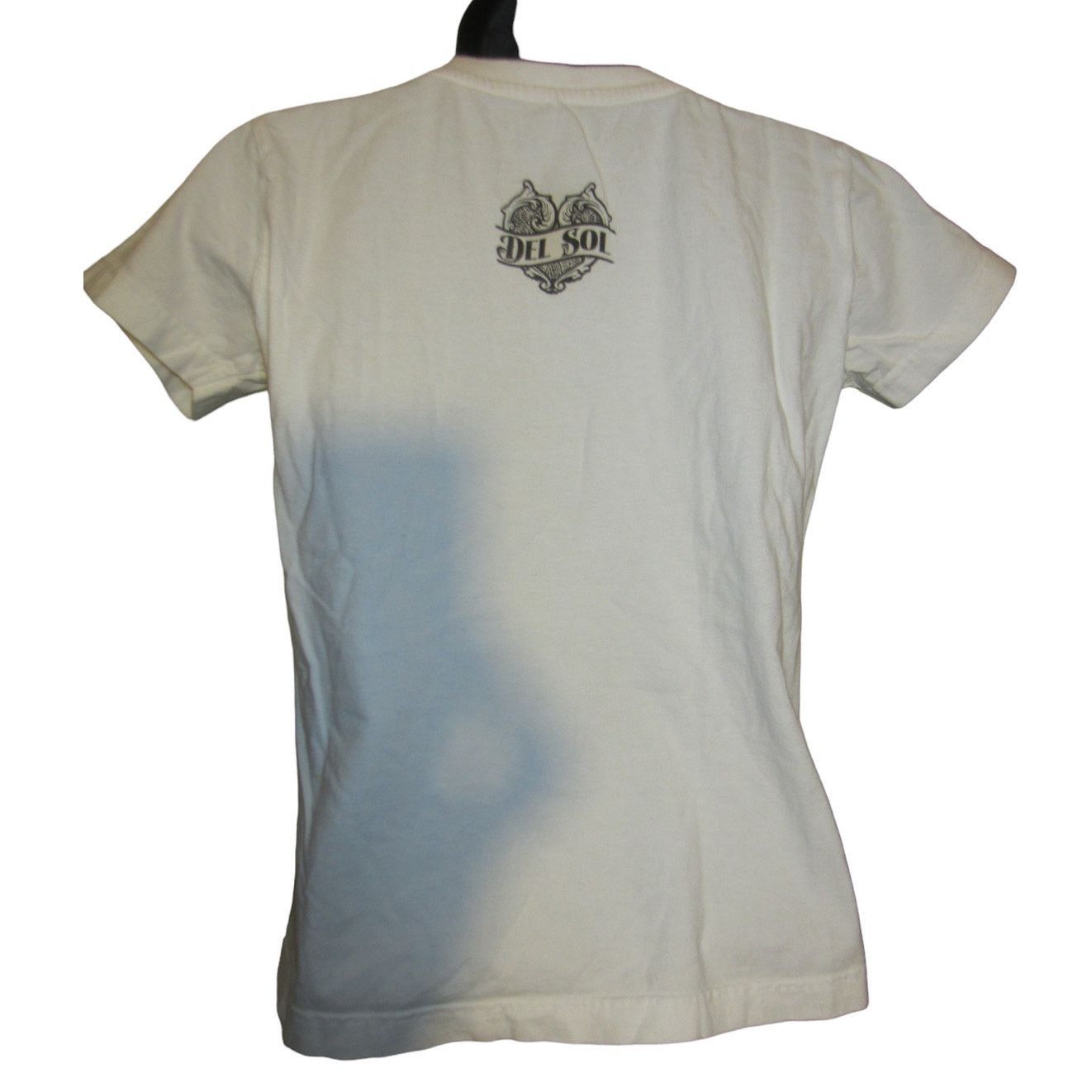 Other Vintage Inspired Graphic Owl White V-Neck T-Shirt Del Sol S Size S / US 4 / IT 40 - 5 Thumbnail