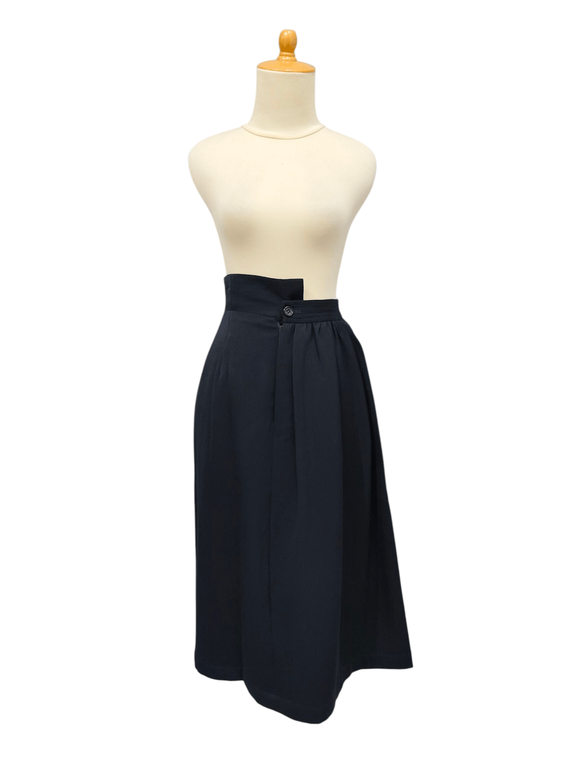 Comme des Garcons AD1988 CDG📕 Archive High Waist Asymmetrical Wrap Skirt Size 28" / US 6 / IT 42 - 1 Thumbnail