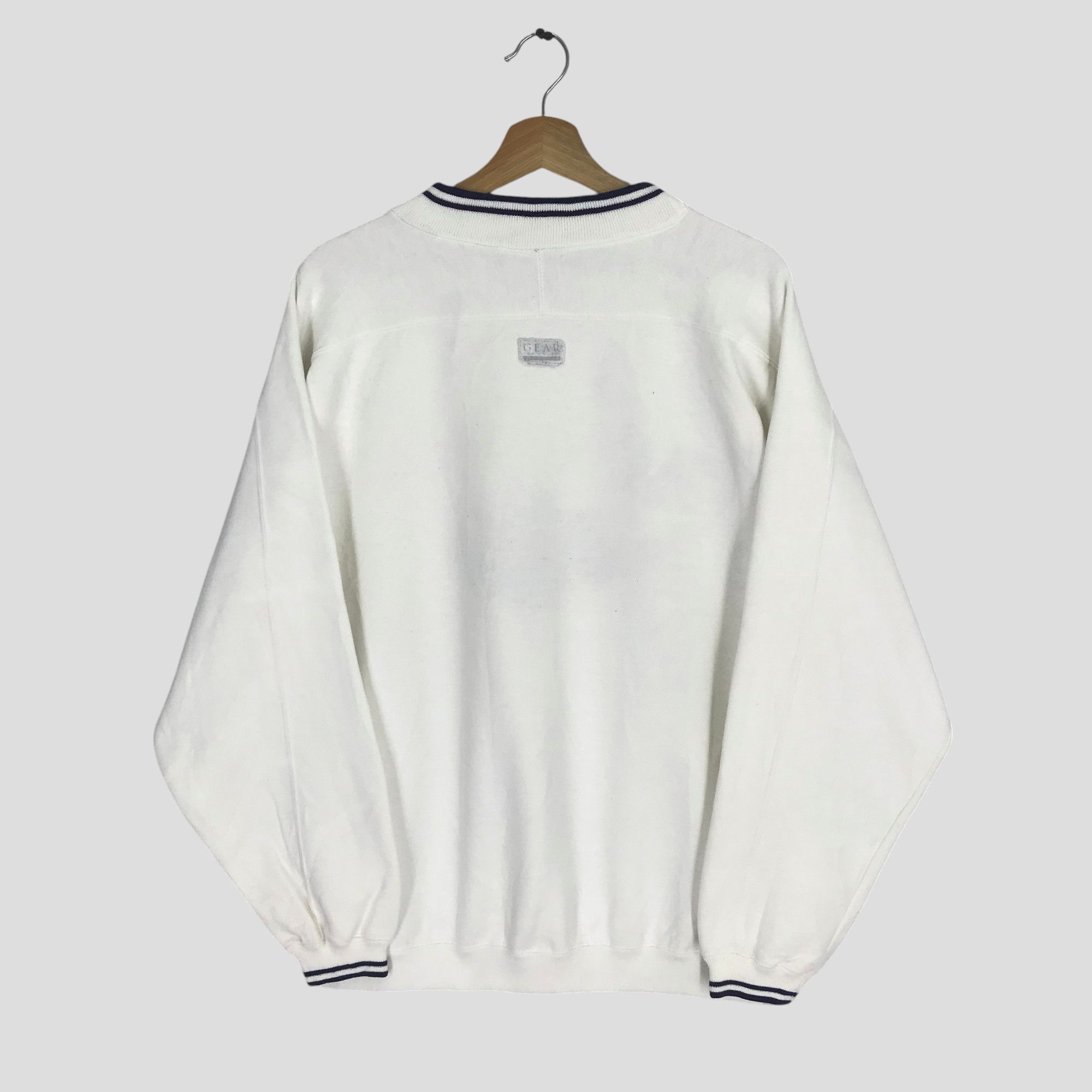 Vintage Vintage 90's Sensation White Sweatshirt Large - 358 Size US L / EU 52-54 / 3 - 2 Thumbnail