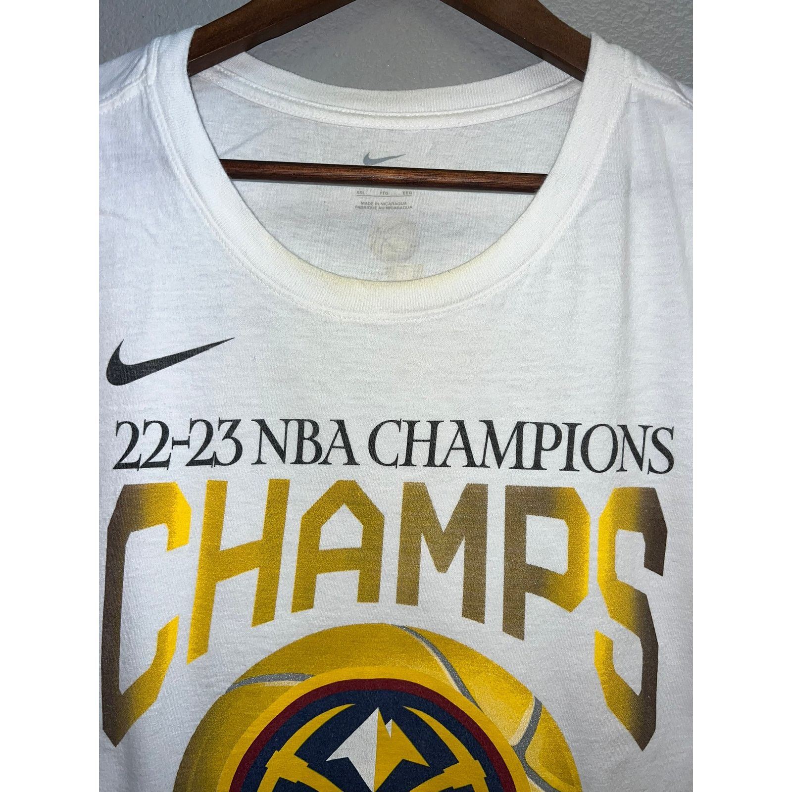 Vintage Womens Nike Denver Nuggets Shirt NBA Champions Top Women 2XL Size XXL / US 16-18 / IT 52-54 - 4 Thumbnail