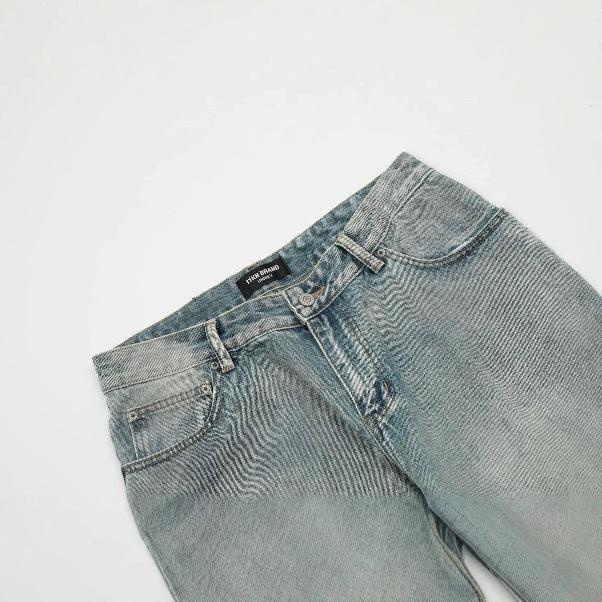 Japanese Brand × Jean American loose straight ink-splashed casual flared jeans Size US 32 / EU 48 - 3 Thumbnail