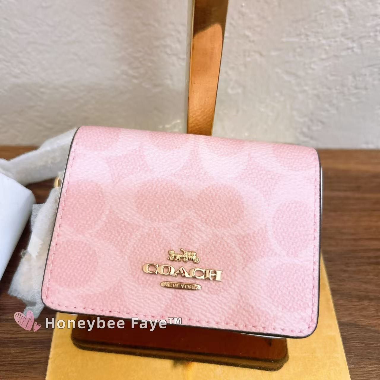 Coach Mini Wallet On A Chain Signature Canvas With Charms CEF59 Size ONE SIZE - 3 Thumbnail