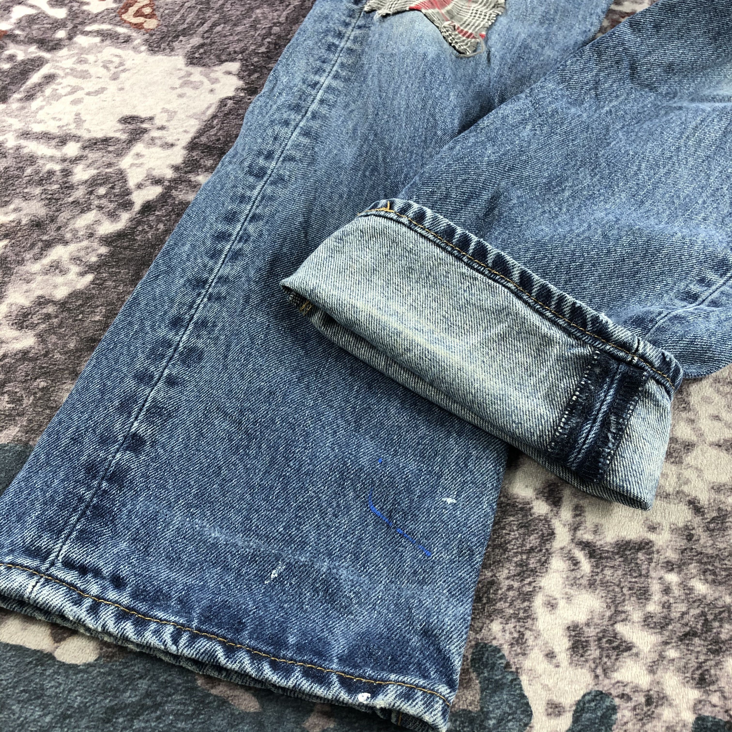 Levi's Vintage Blue Wash Levis 501 Jeans-JM3086 Size US 33 - 7 Thumbnail