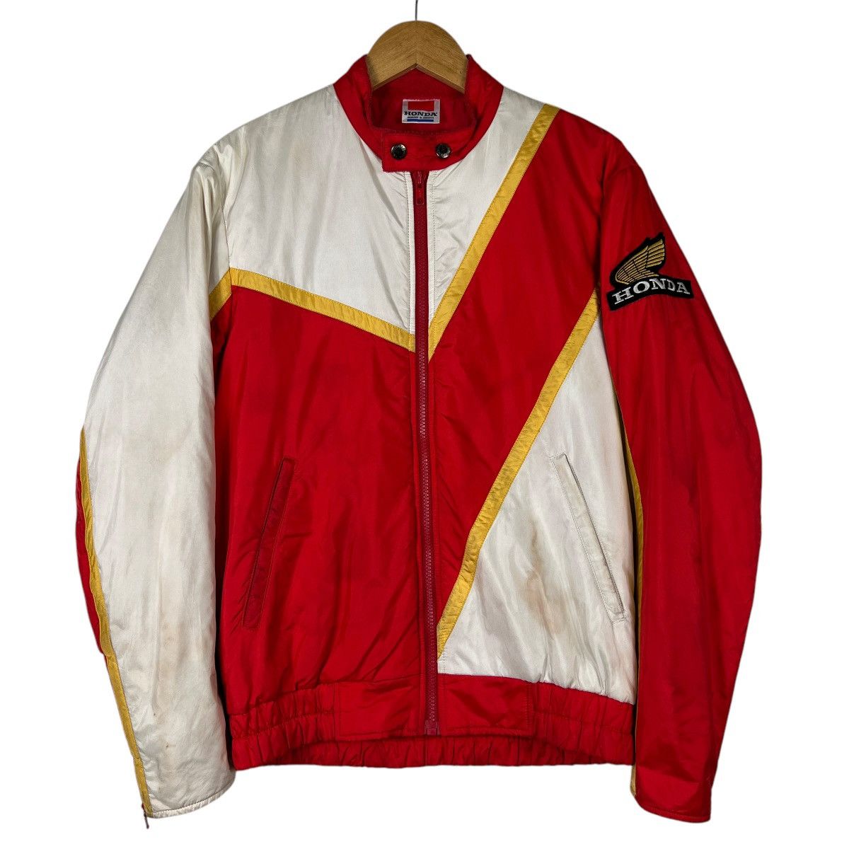 Honda 💥 VINTAGE HONDA BLOCK COLOUR RIDER JACKET Size US M / EU 48-50 / 2 - 3 Thumbnail