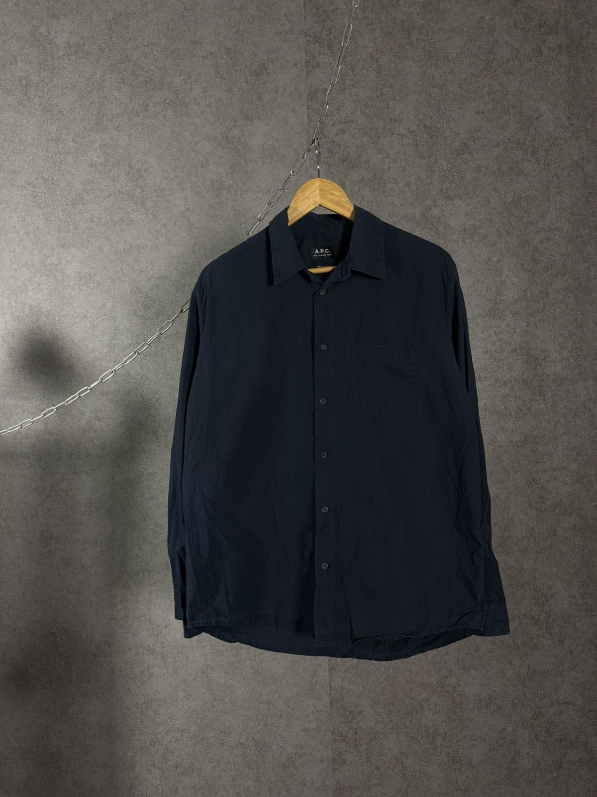 A.P.C. A.P.C rue madame paris luxury designer pocket shirt Size US M / EU 48-50 / 2 - 1 Thumbnail