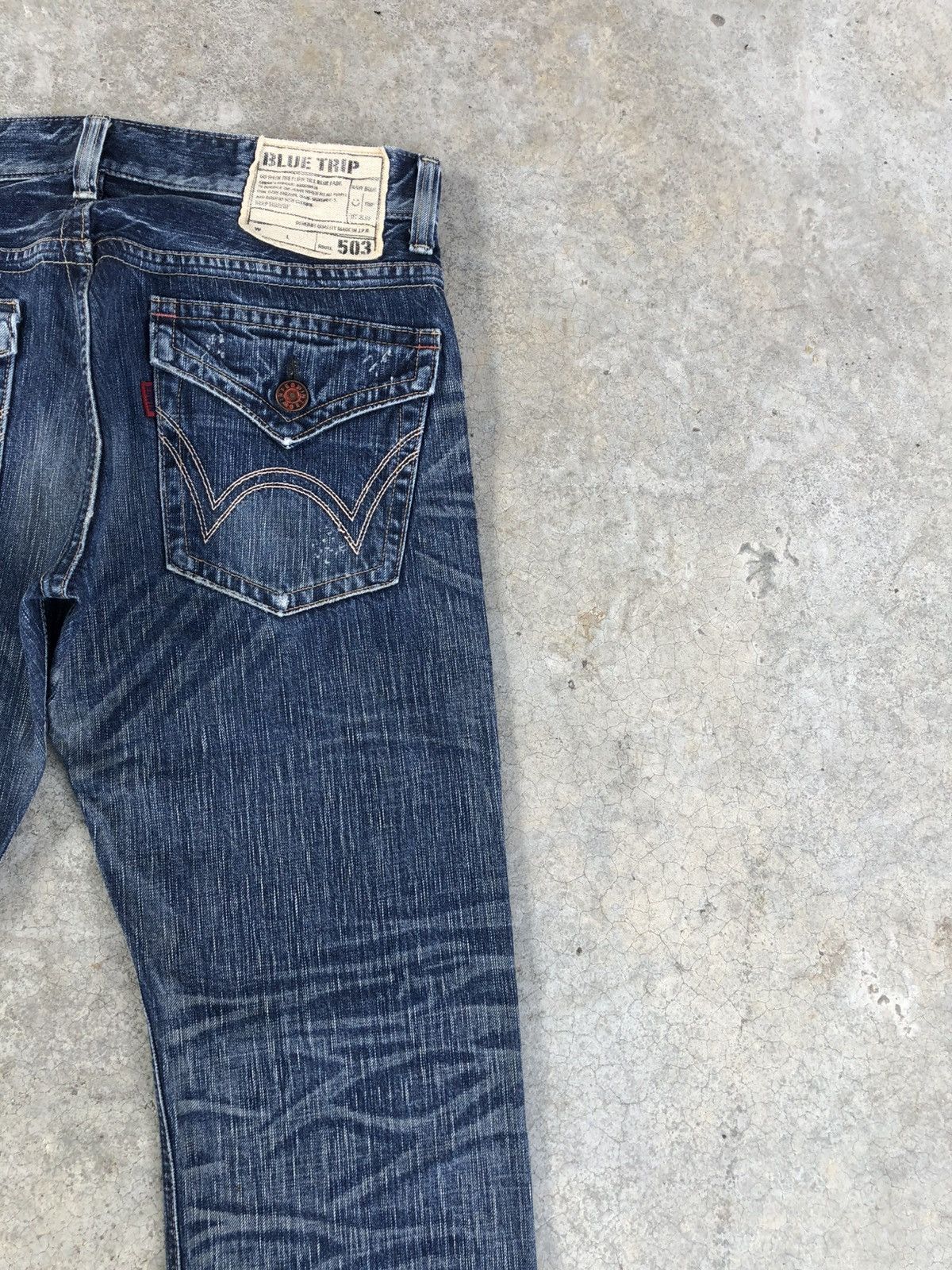 Who Decides War Edwin 503 Flared Jeans Bootcut Distressed Jeans Size US 34 / EU 50 - 10 Thumbnail