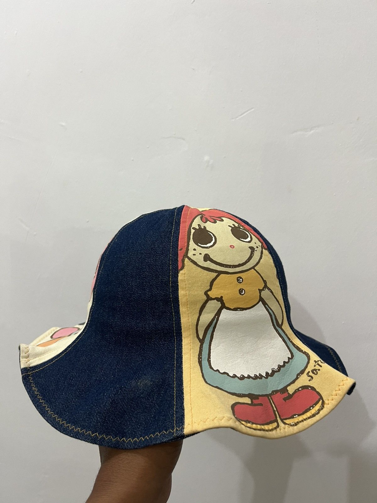Japanese Brand Bruyant Archive Denime Patchwork Hat Size ONE SIZE - 1 Thumbnail