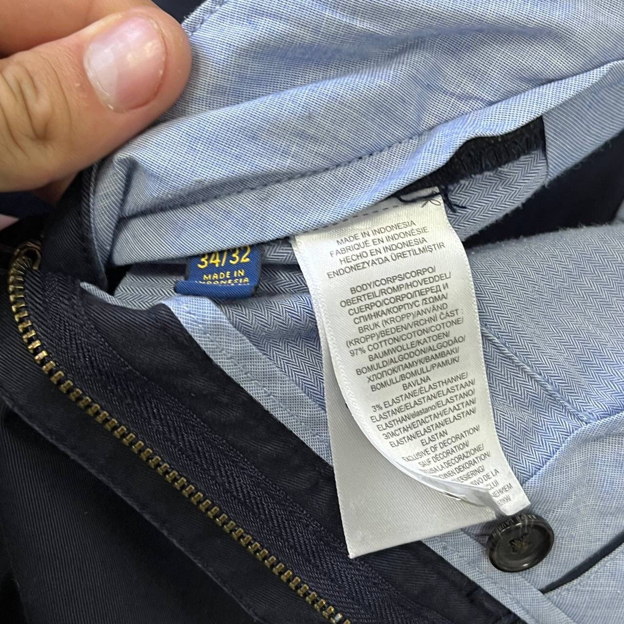Polo Ralph Lauren Vintage Polo Ralph Lauren Chino Stretch Slim Fit Pants Size US 33 - 7 Thumbnail