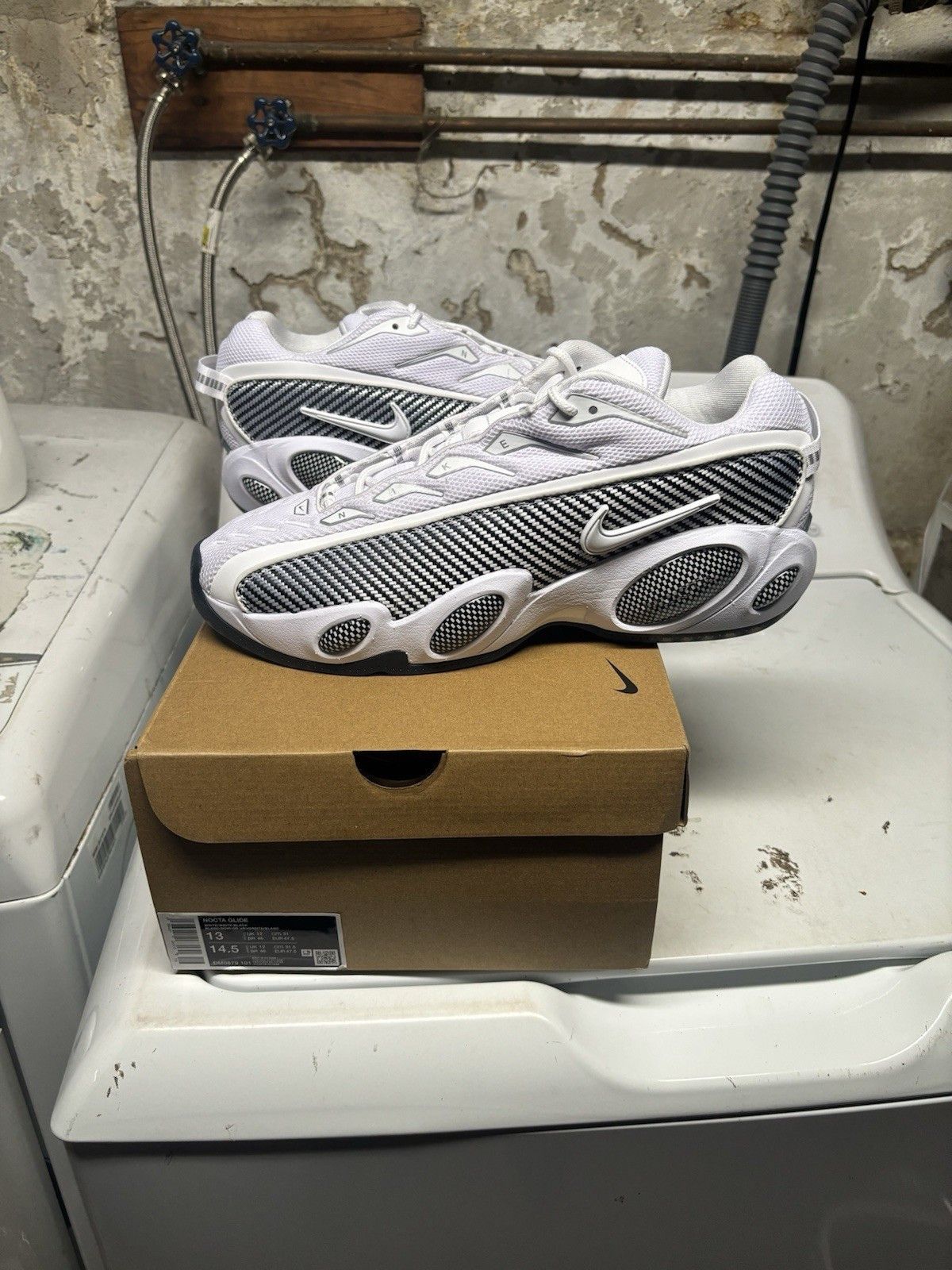 Drake × Nike NOCTA x Nike Glide White Black Size US 13 / EU 46 - 1 Thumbnail