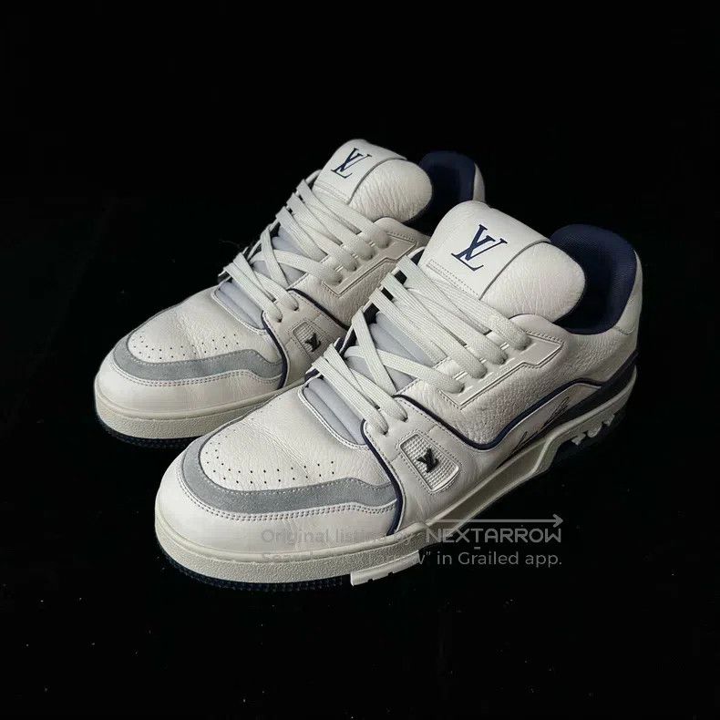 Louis Vuitton Louis Vuitton White and blue board shoes Size US 9 / EU 42 - 1 Thumbnail