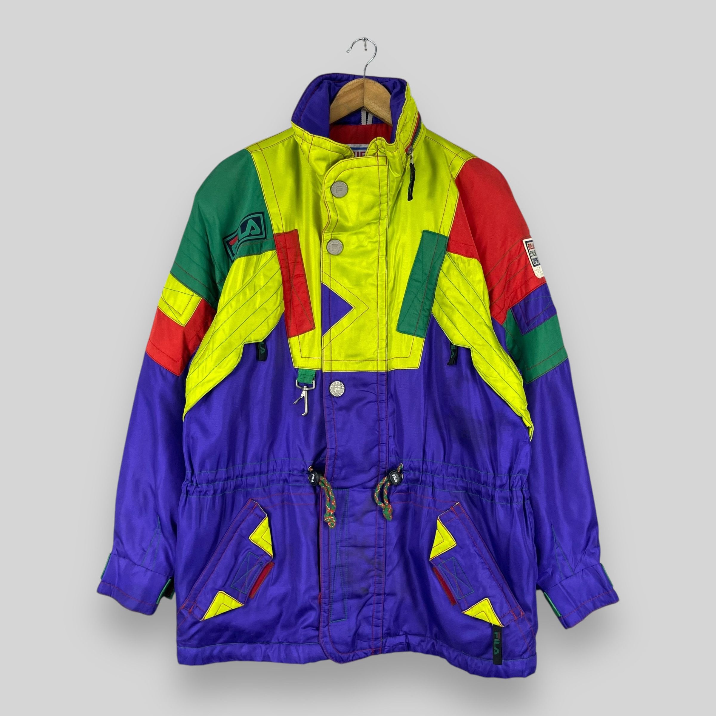 Vintage FILA Italia Skiing Parka Winter Jacket Multicolor