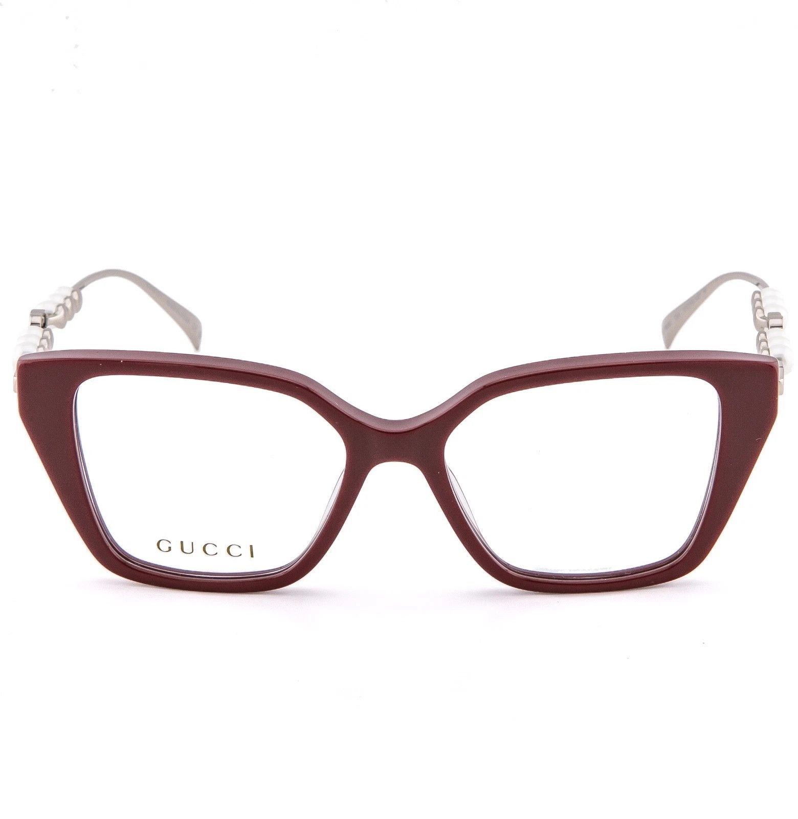 Gucci GUCCI GG1969O 1969 Silver Burgundy Pearl Metal 004 Size ONE SIZE - 5 Thumbnail