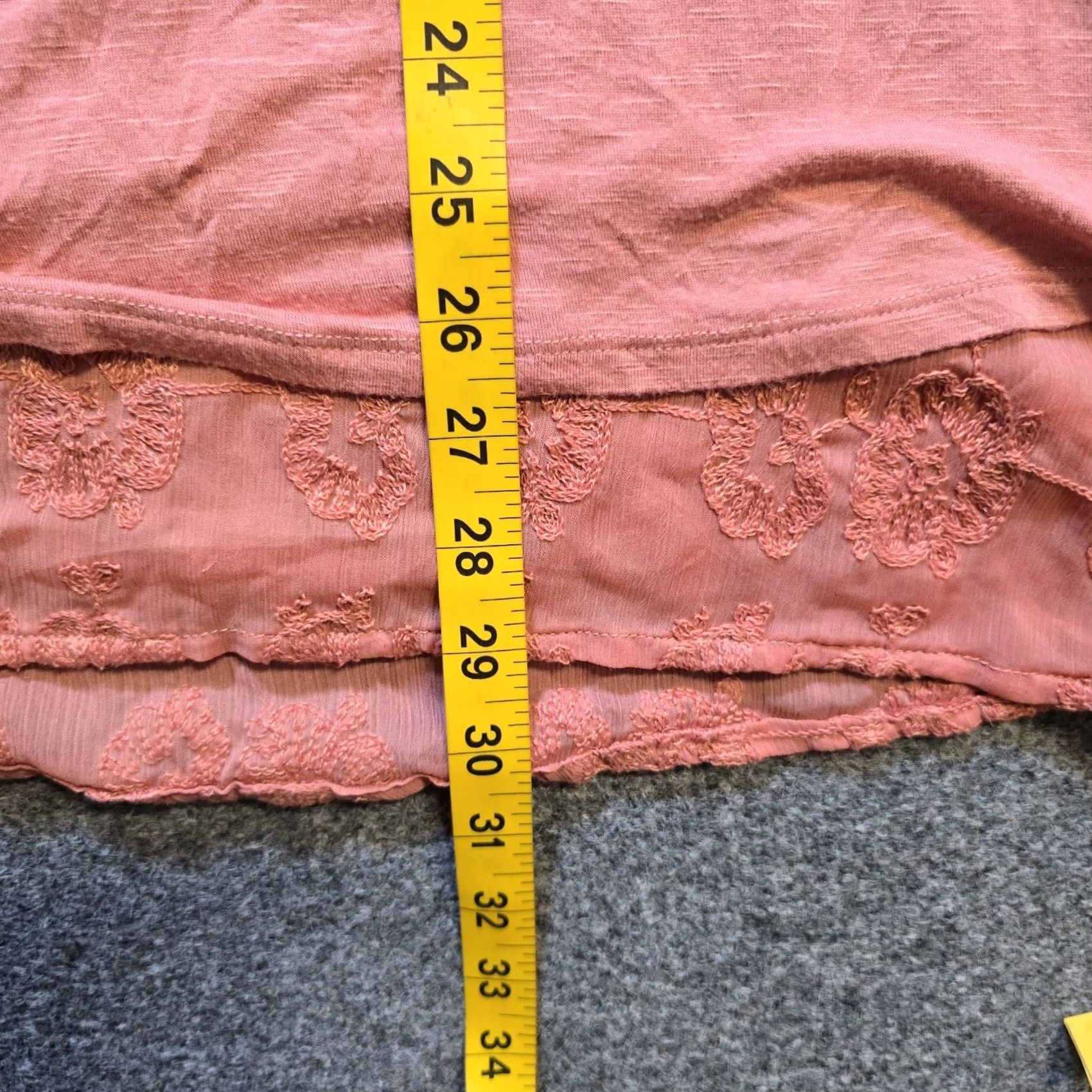 Pinko Adiva Top Womens 1X Pink Lace Lined 3/4 Sleeves Lightweight Casual Romance Blouse Women Plus Size Regular Fit Shirt Size XL / US 12-14 / IT 48-50 - 6 Thumbnail