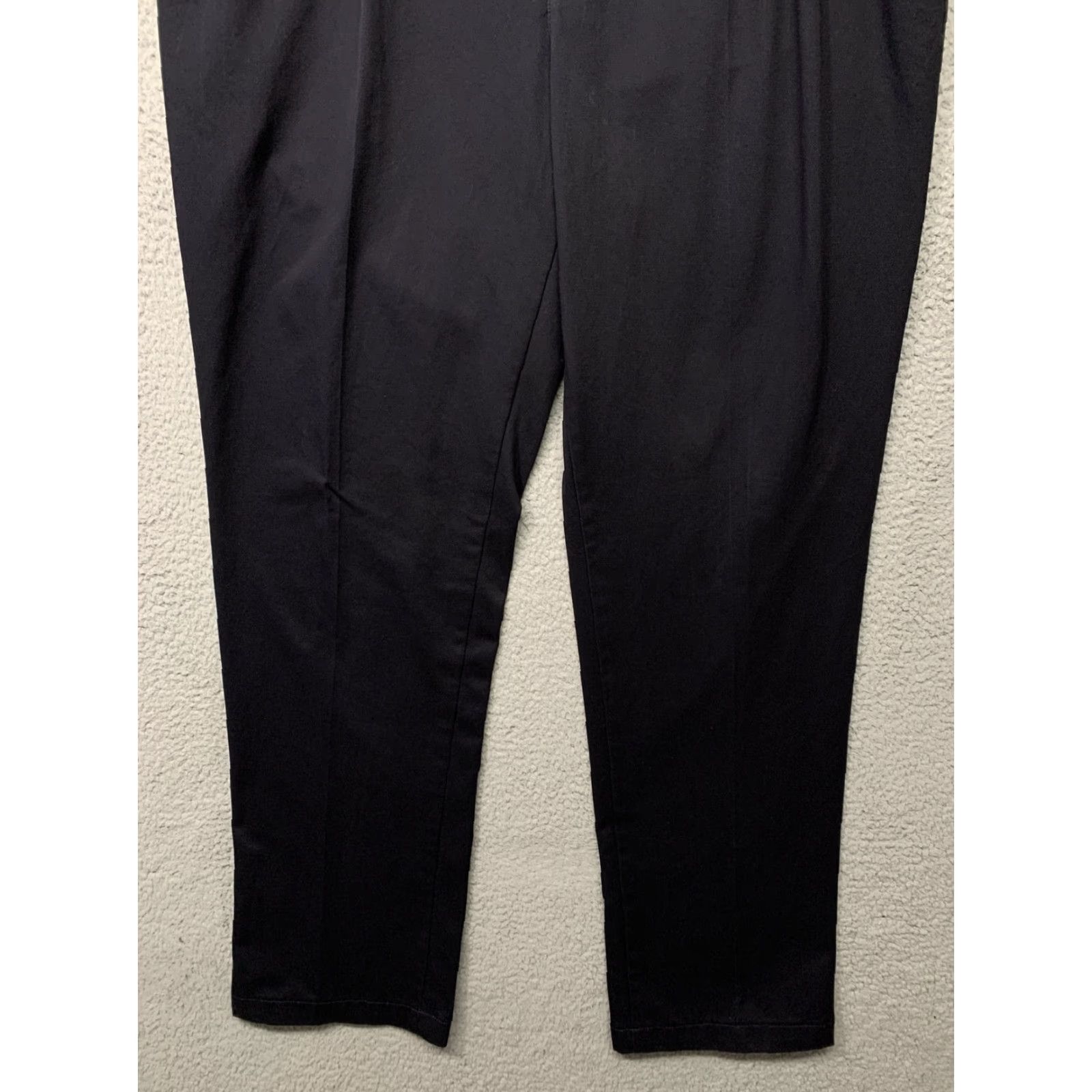 Lands' End Lands' End Dress Pants Men 42T Dark Blue Traditional Fit Straight Leg 100% Baumwolle/Cotton Slash Pockets Regular 42 Long Mens Size US 42 / EU 58 - 3 Thumbnail