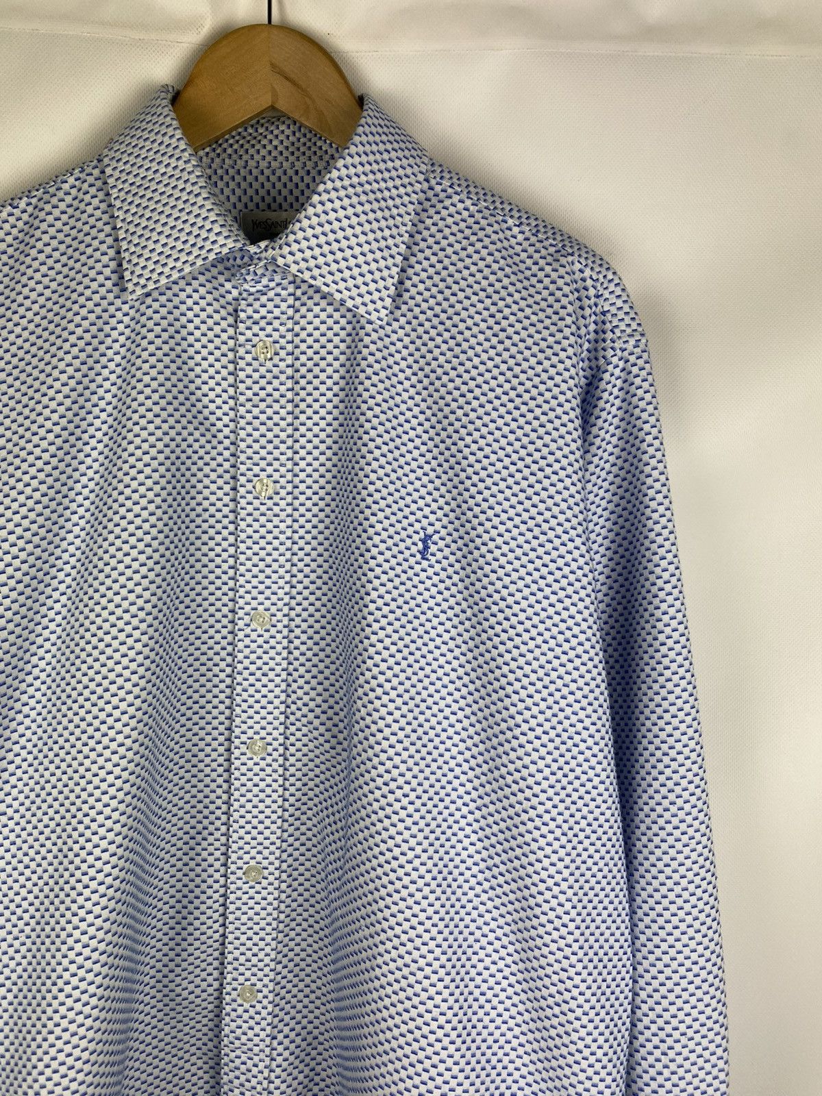 Yves Saint Laurent VtG YSL Yves Saint Laurent Long Sleeve Heavy Button Up Shirt Size US XL / EU 56 / 4 - 5 Thumbnail