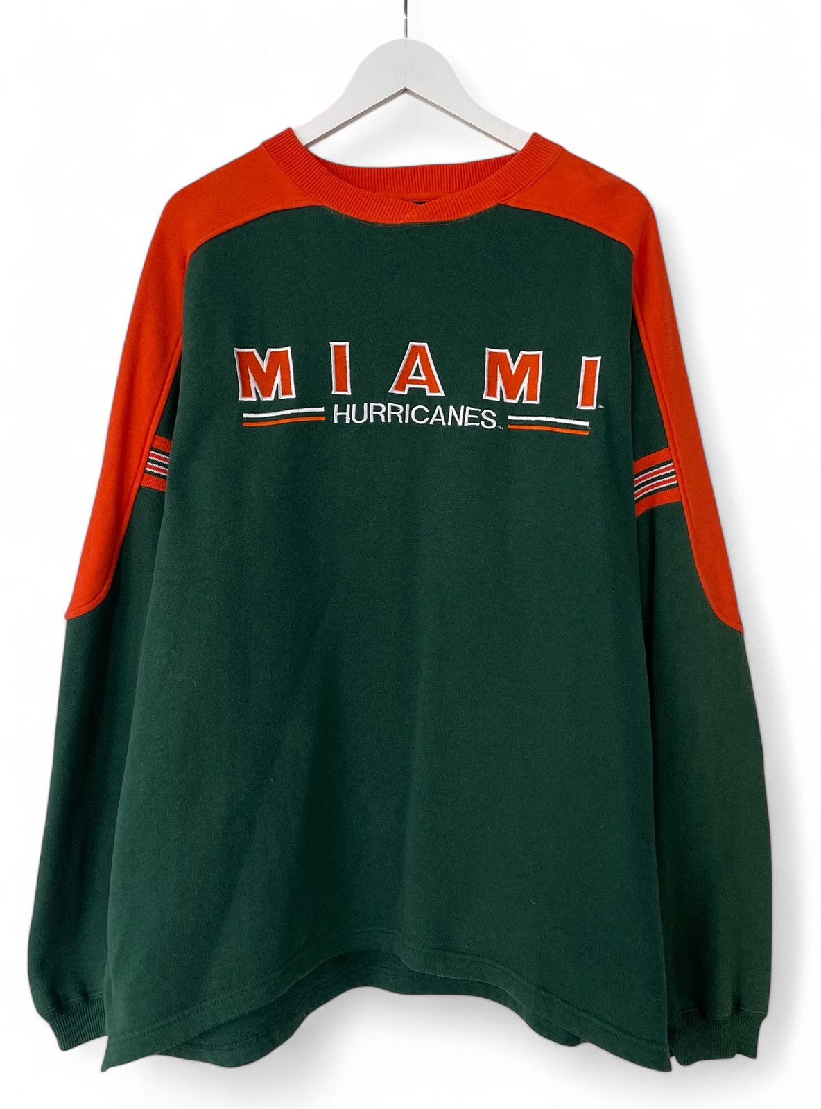 NCAA × Vintage Miami Hurricanes United States Football Logo Jacket Size XL Size US XL / EU 56 / 4 - 1 Thumbnail