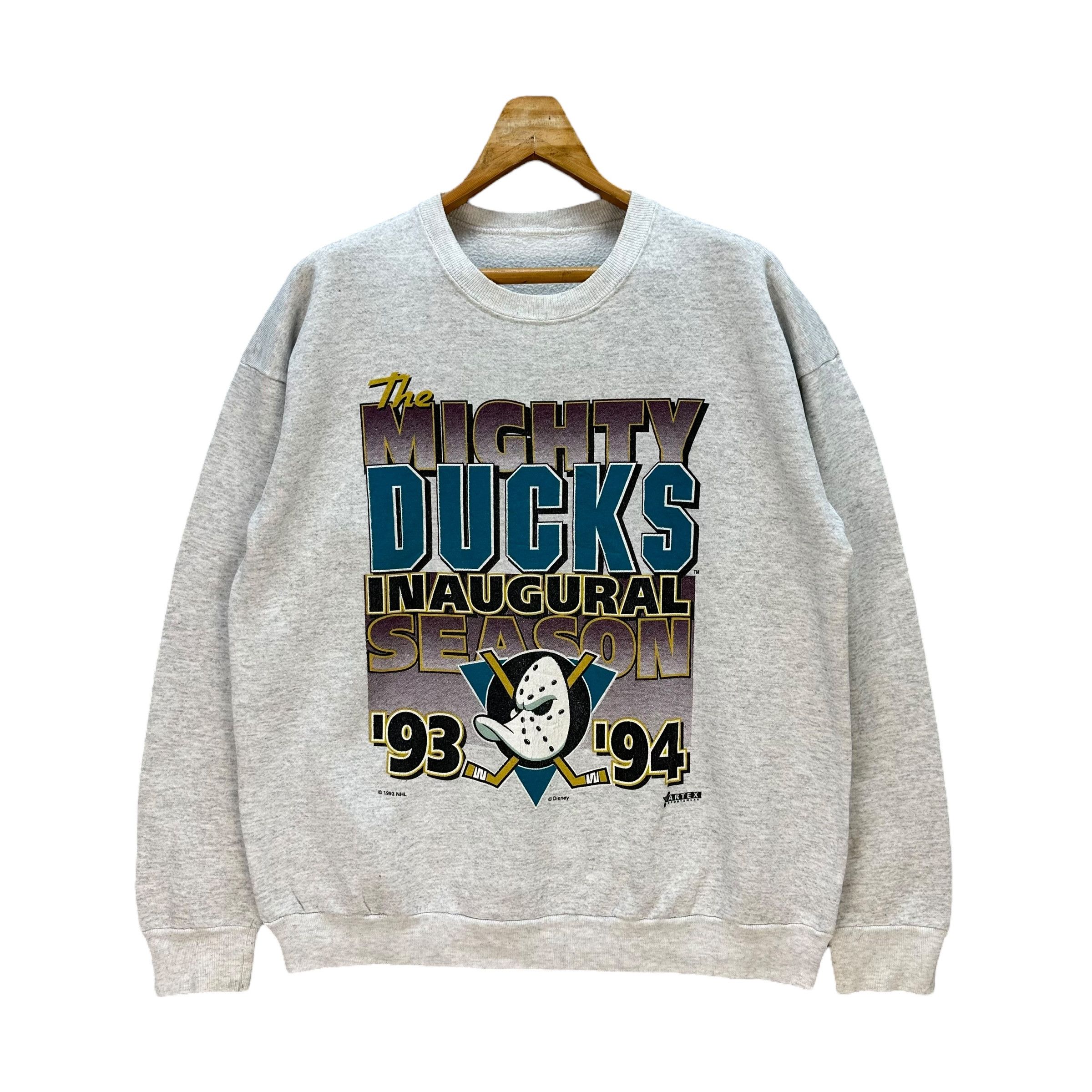 Vintage 90's Anaheim THE MIGHTY DUCKS Disney NHL Sweatshirt #A4-0099 Size US L / EU 52-54 / 3 - 1 Thumbnail