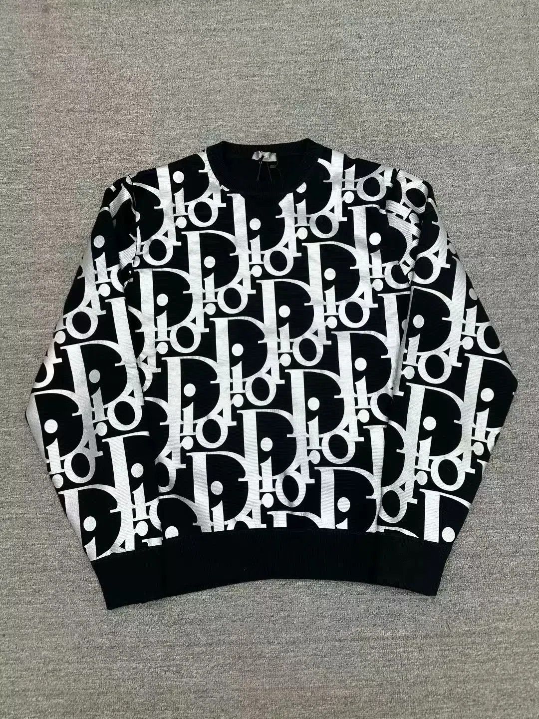 Dior dior printed wool sweatshirt in black. Size US L / EU 52-54 / 3 - 1 Thumbnail