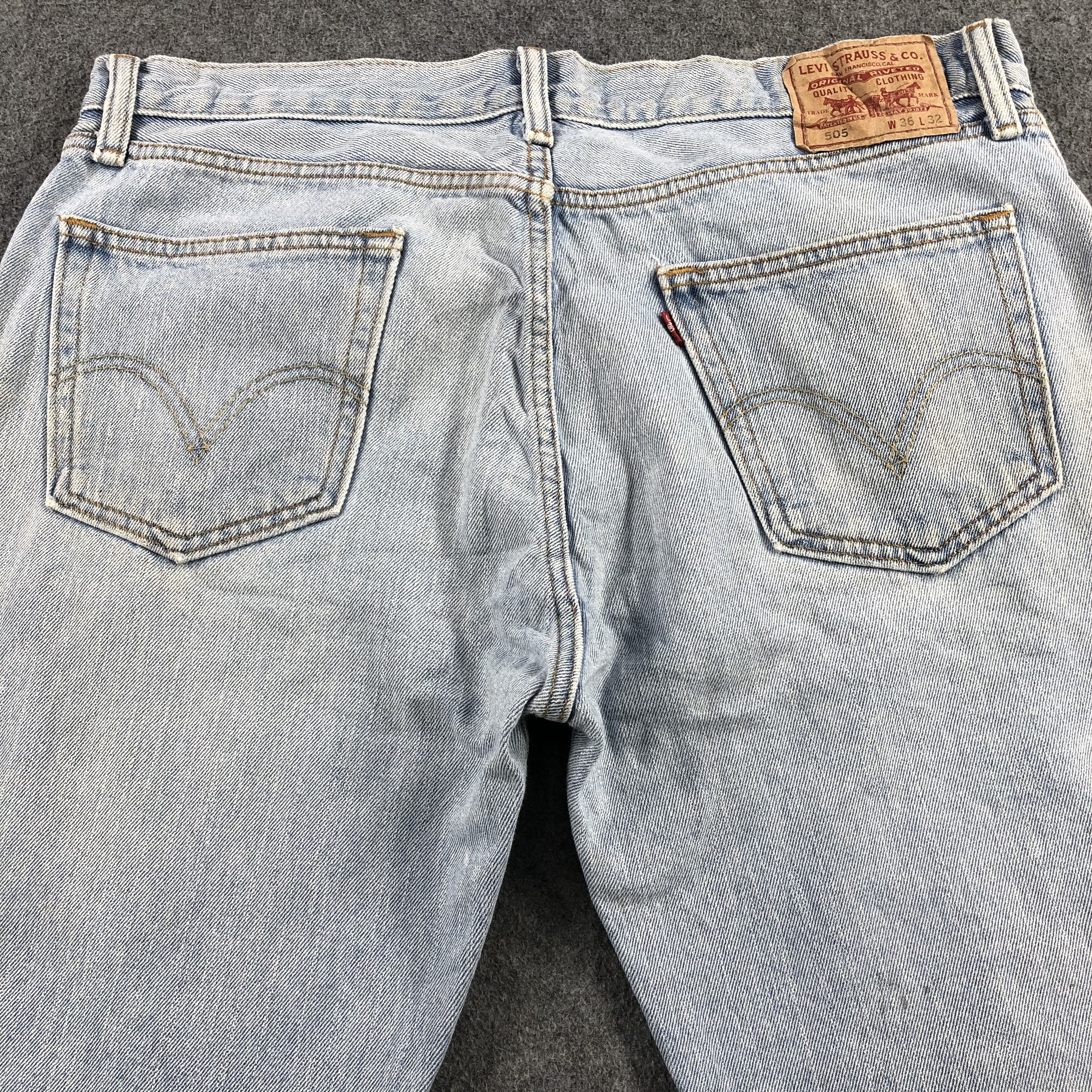 Levi's Vintage Light Wash Levis 505 Jeans-J2125 Size US 38 / EU 54 - 4 Thumbnail