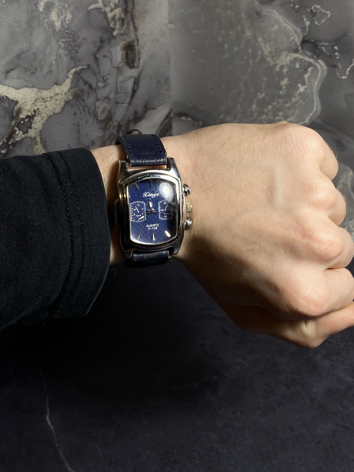 Jewelry Xinge Blue Dial Rectangle Watch – Classic & Elegant✨ Size ONE SIZE - 1 Thumbnail