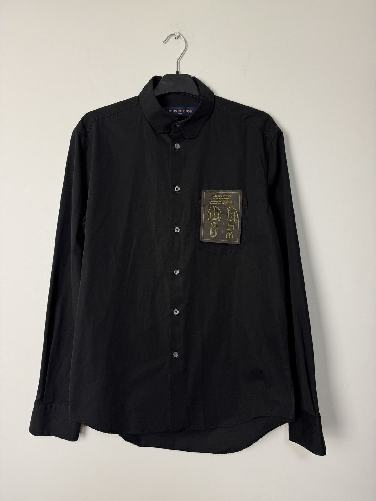 Louis Vuitton Louis Vuitton by Virgil Abloh Staples Edition Black Shirt Size US S / EU 44-46 / 1 - 1 Thumbnail