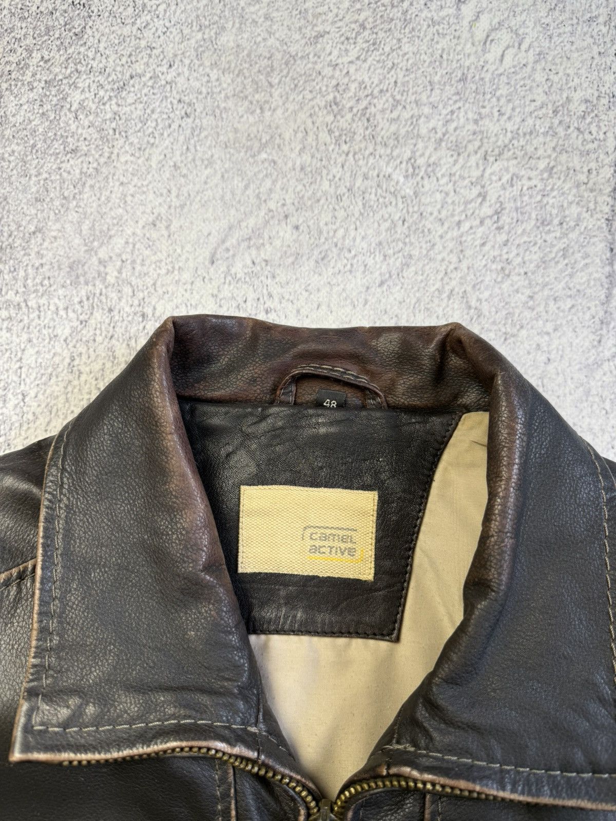 camel active Vintage Camel Active Leather Jacket Rare Old Money Size US M / EU 48-50 / 2 - 12 Thumbnail