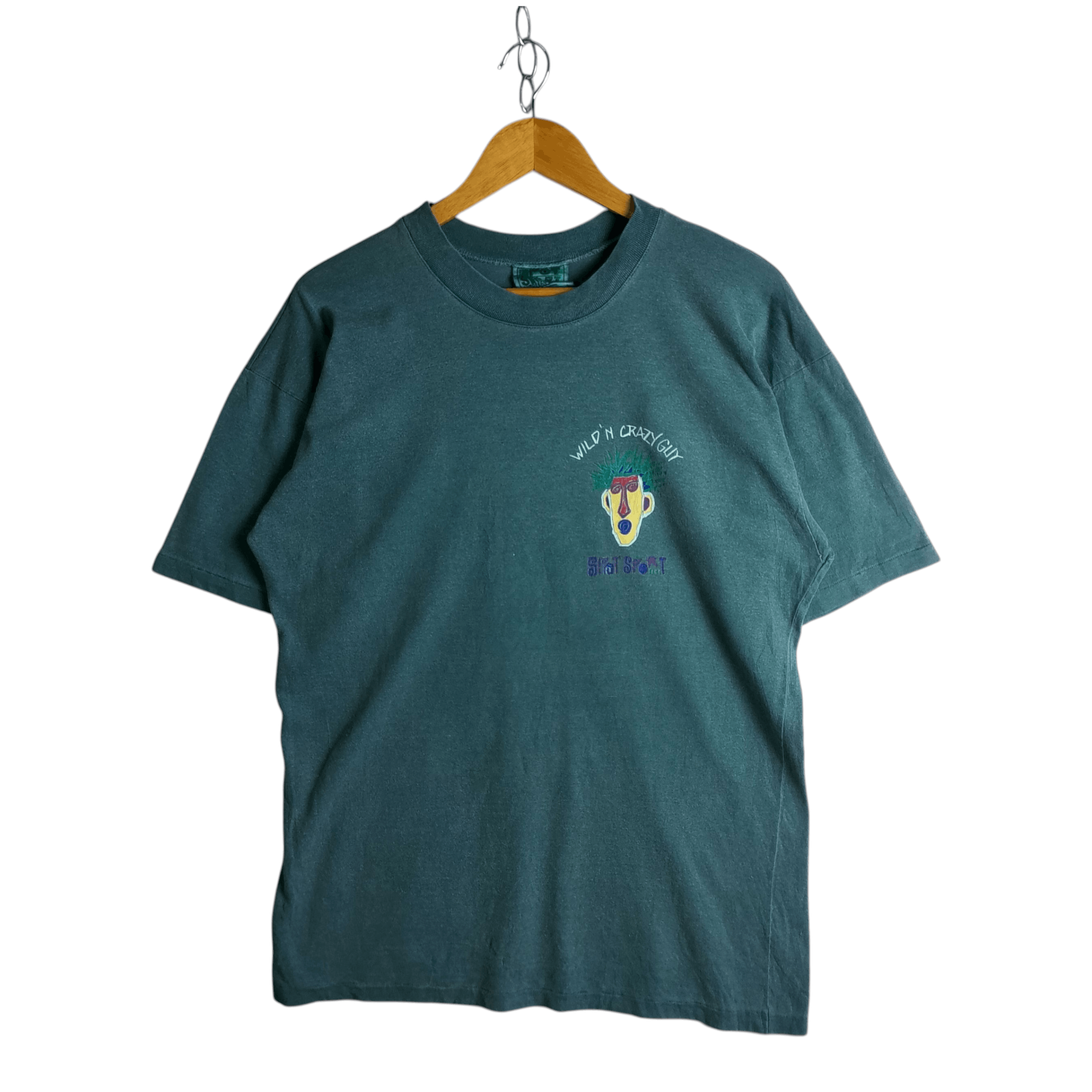 Vintage Vintage 90s Spot Sport Wild n Crazy Guy Tee Size US L / EU 52-54 / 3 - 2 Thumbnail