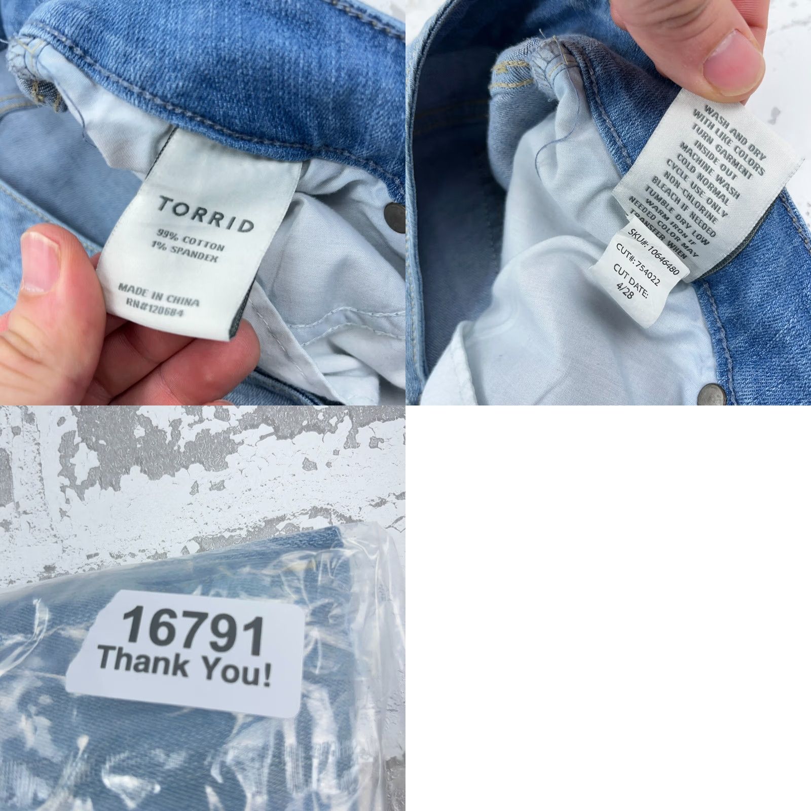 Torrid Torrid Jeans Women 20 Regular Skinny Fit Jegging Med Wash Faded Blue 5-Pocket Stretch Jeans Size 42" / US 20 - 9 Thumbnail