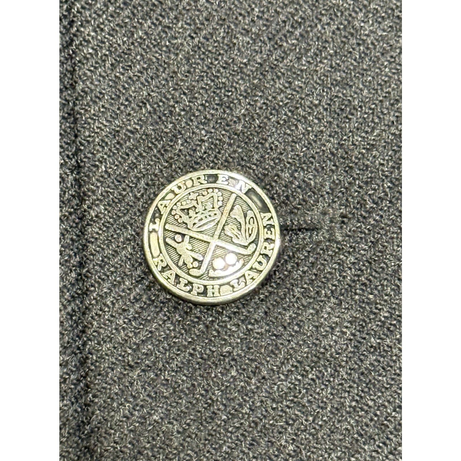 Ralph Lauren VINTAGE Ralph Lauren Blazer Men 40S Wool Cashmere Classic Single-Breasted Formal Coat Gray Size 40S - 4 Thumbnail